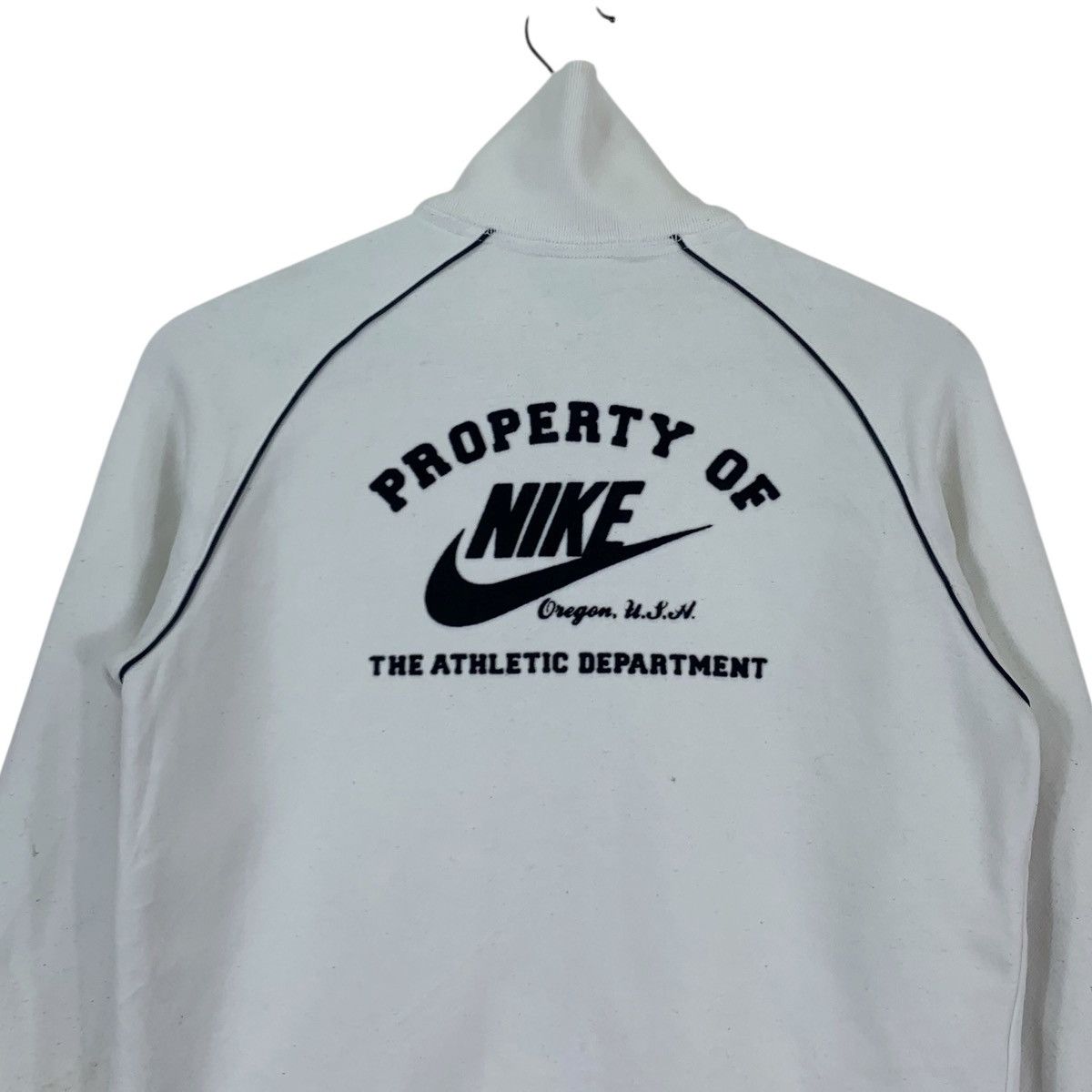 Nike × Vintage Vintage Nike Sportswear White Sweater Zipper Size US S / EU 44-46 / 1 - 13 Thumbnail