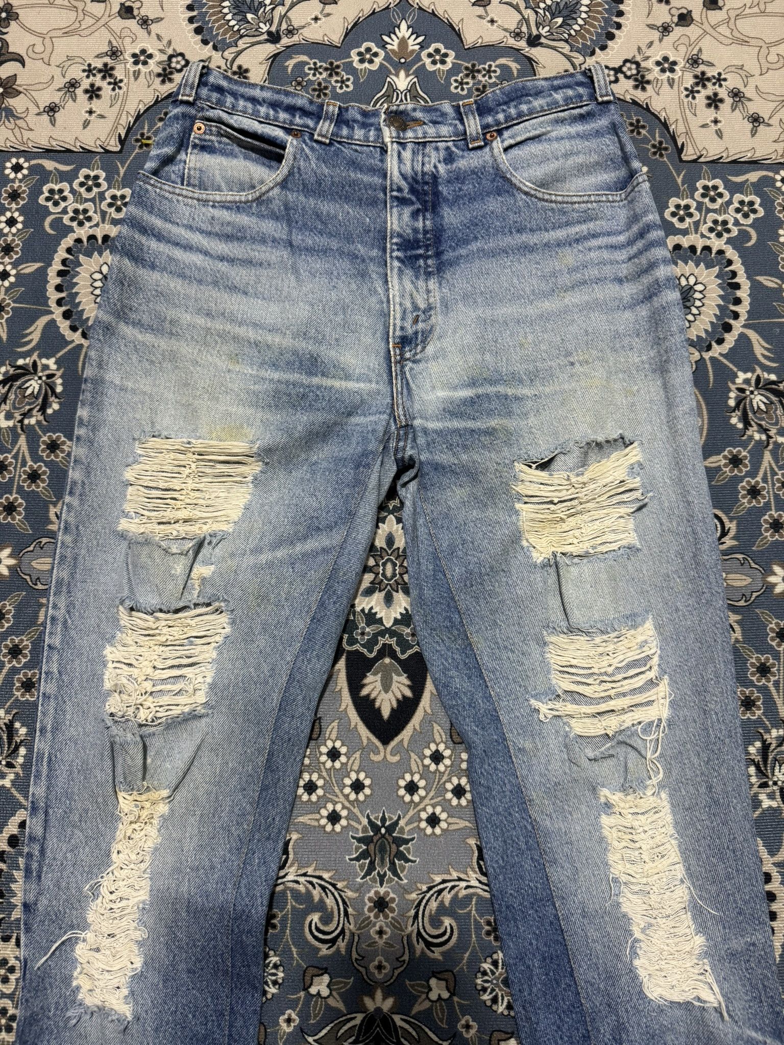Beauty Beast × Levi's Vintage Levis Custom Distressed Style Jeans Size US 34 / EU 50 - 3 Thumbnail
