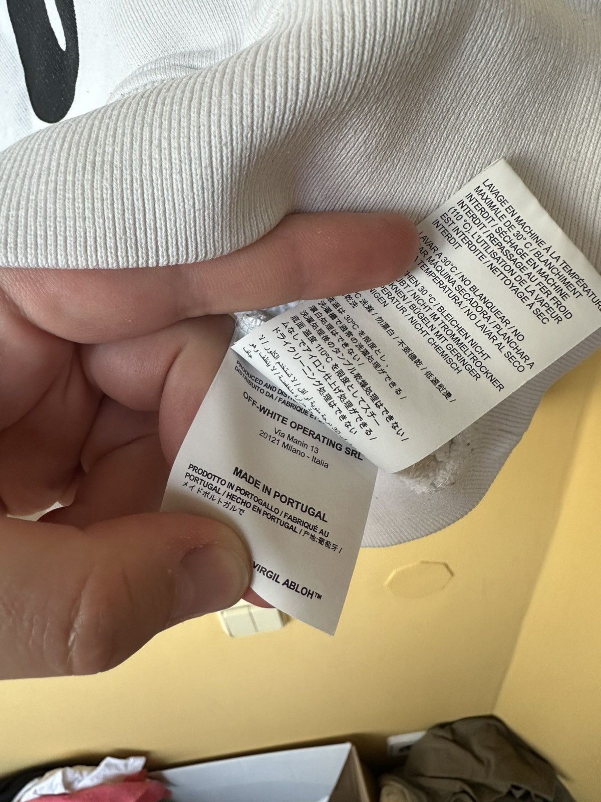 Off-White Men's Off-White Off White Pullover Hoodie White Men XS Size US XS / EU 42 / 0 - 8 Thumbnail