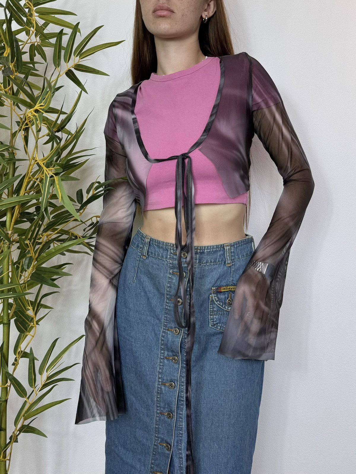Vintage AVANT GARDE FULL MESH 2000s BLOUSE Size S / US 4 / IT 40 - 7 Thumbnail