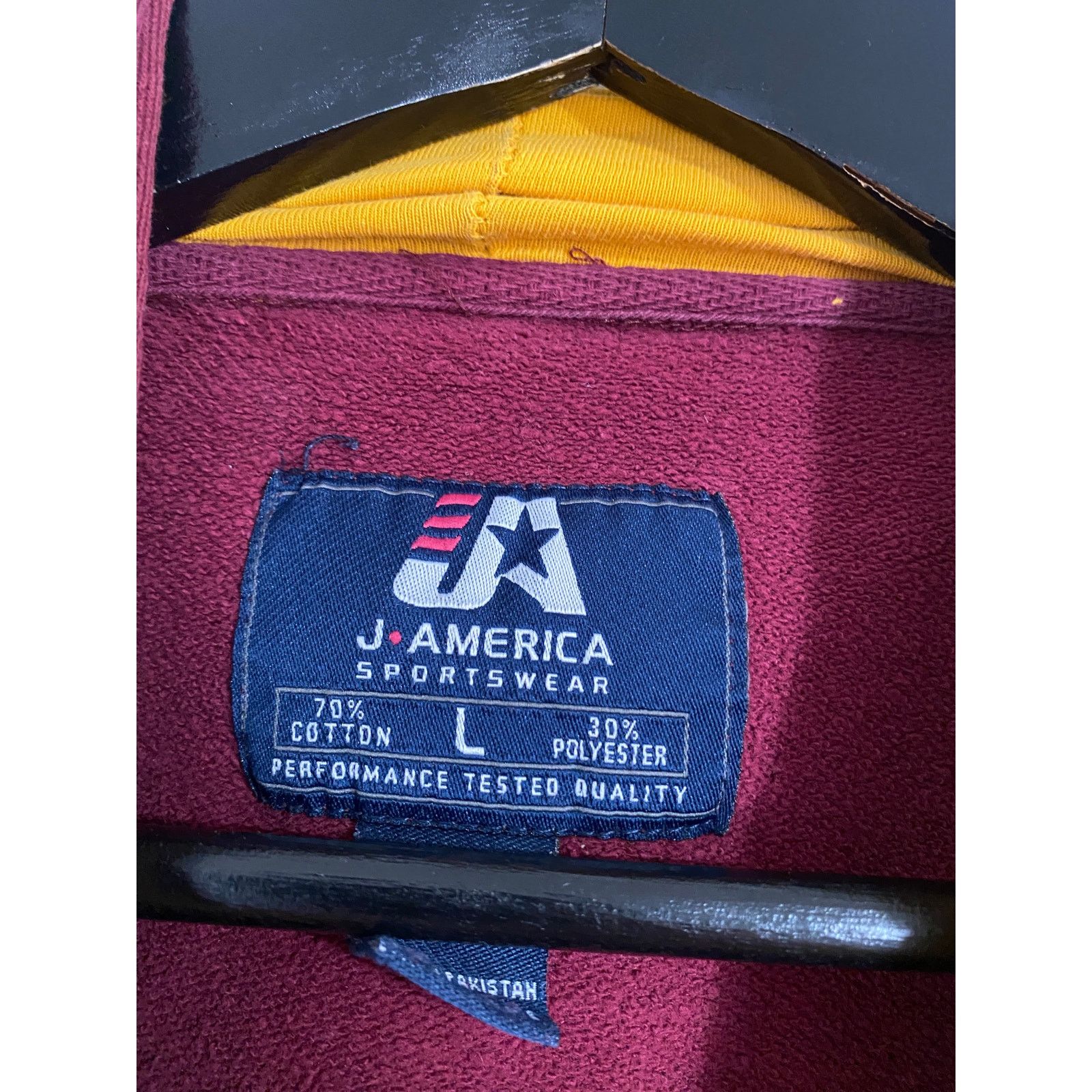 J. America Minnesota Gophers Stitched Maroon Hoodie Sweatshirt Size L Size US L / EU 52-54 / 3 - 3 Thumbnail