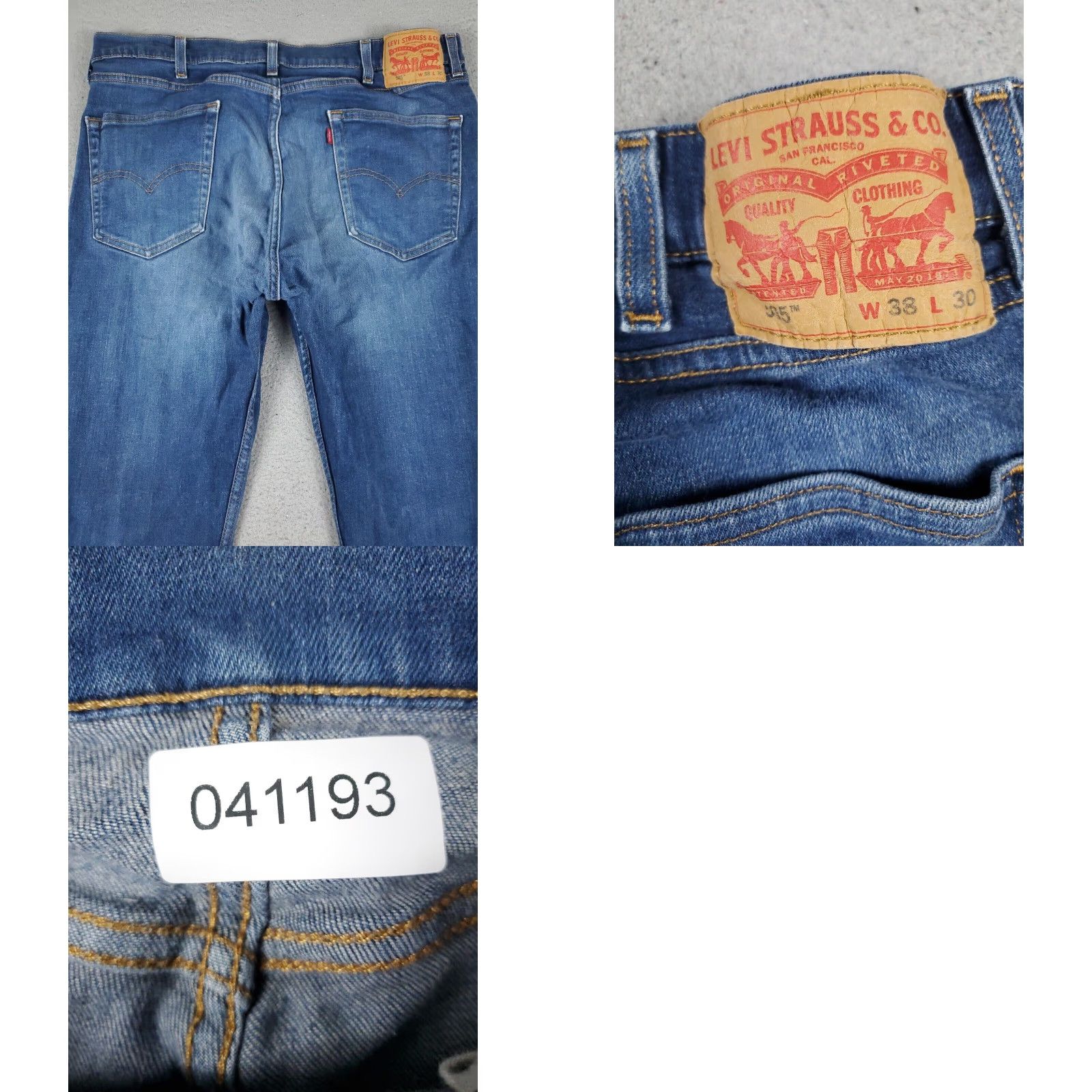 Levi's Levis Mens 38x30 Extra Large Blue Casual Straight Leg Denim Jeans Size US 38 / EU 54 - 8 Thumbnail