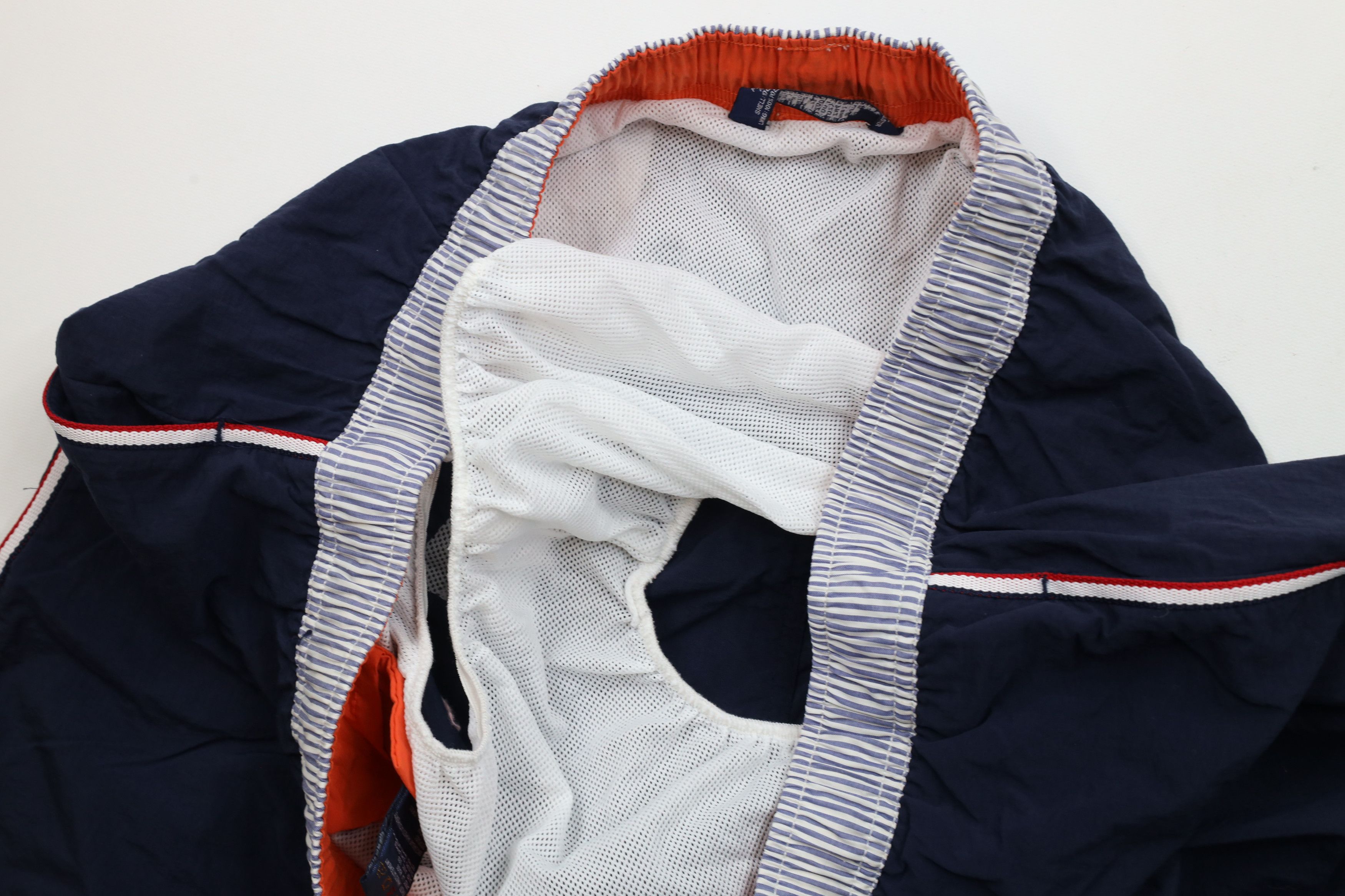 Tommy Hilfiger × Vintage Vintage 90s Tommy Hilfiger Lined Shorts Swim Trunks Blue Size US 36 / EU 52 - 8 Thumbnail