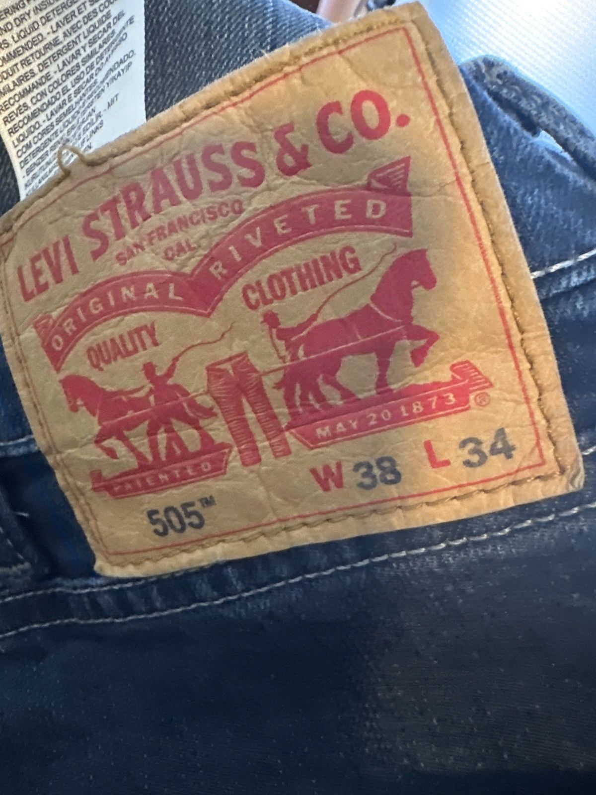 Levi's Levi's Men's 505® Regular Fit Jeans Size US 38 / EU 54 - 8 Thumbnail