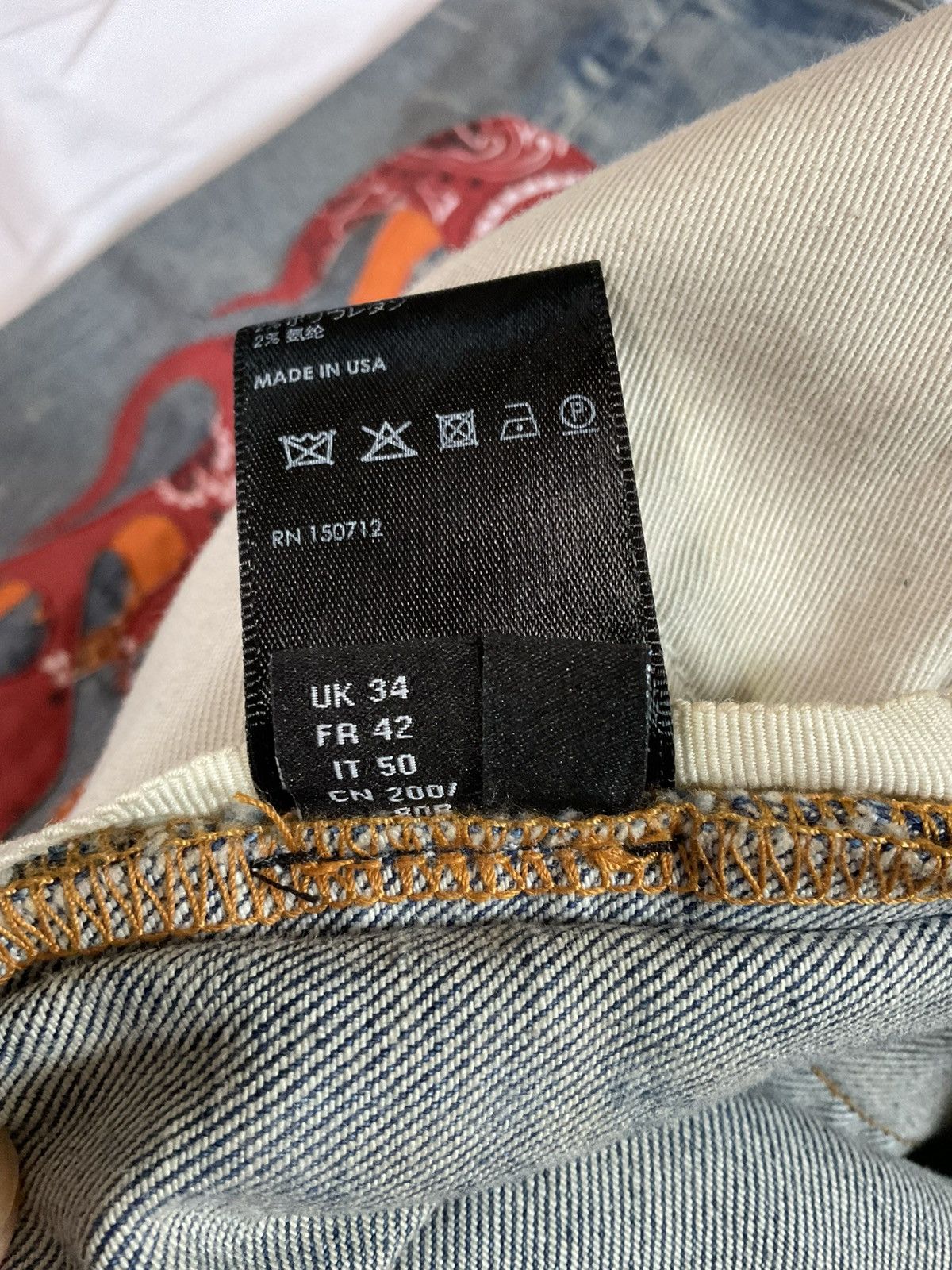Amiri Amiri Bandana Flame Jeans Clay Indigo Size US 34 / EU 50 - 7 Thumbnail