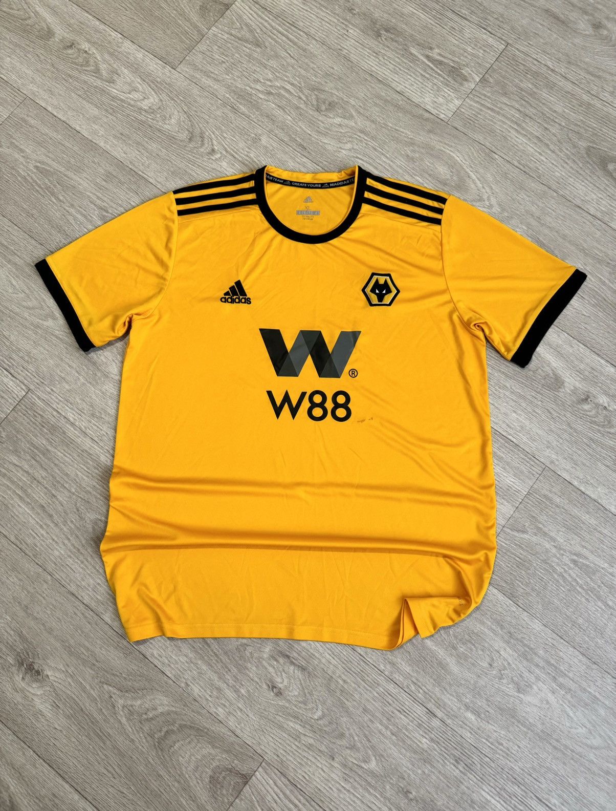 Adidas 🔷Adidas Wolverhampton 2018/19 Soccer jersey🔷 Size US XL / EU 56 / 4 - 1 Thumbnail