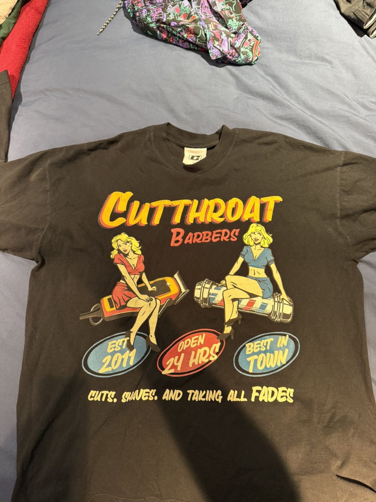 Vintage Cutthroat LA graphic vintage tee Size US XL / EU 56 / 4 - 2 Thumbnail
