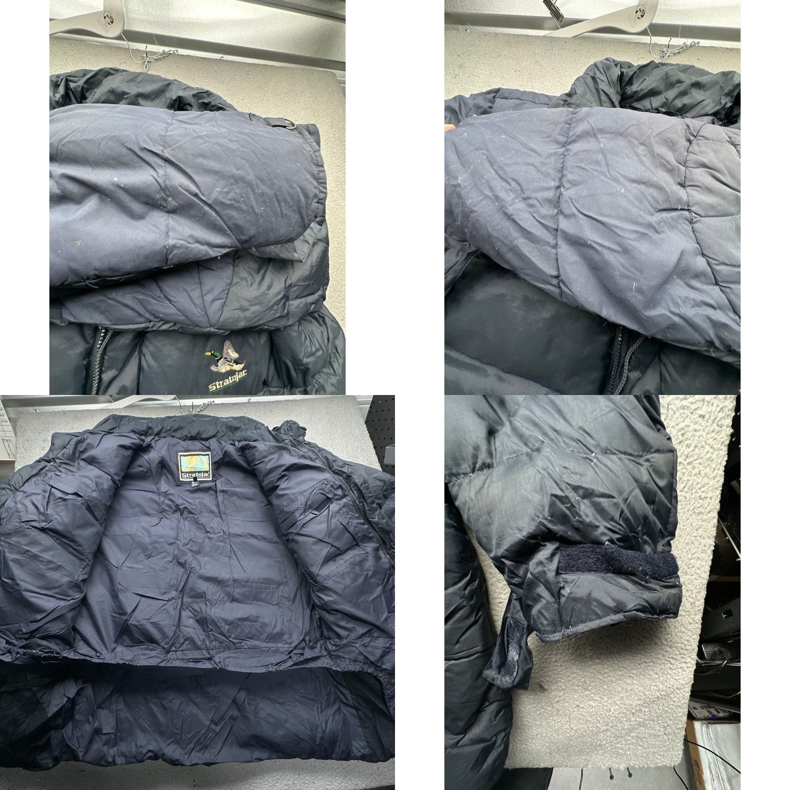 Vintage VINTAGE Stratojac Goose Down Puffer Parka Jacket XL Navy Quilted Pockets Zip Mens Size US XL / EU 56 / 4 - 8 Thumbnail