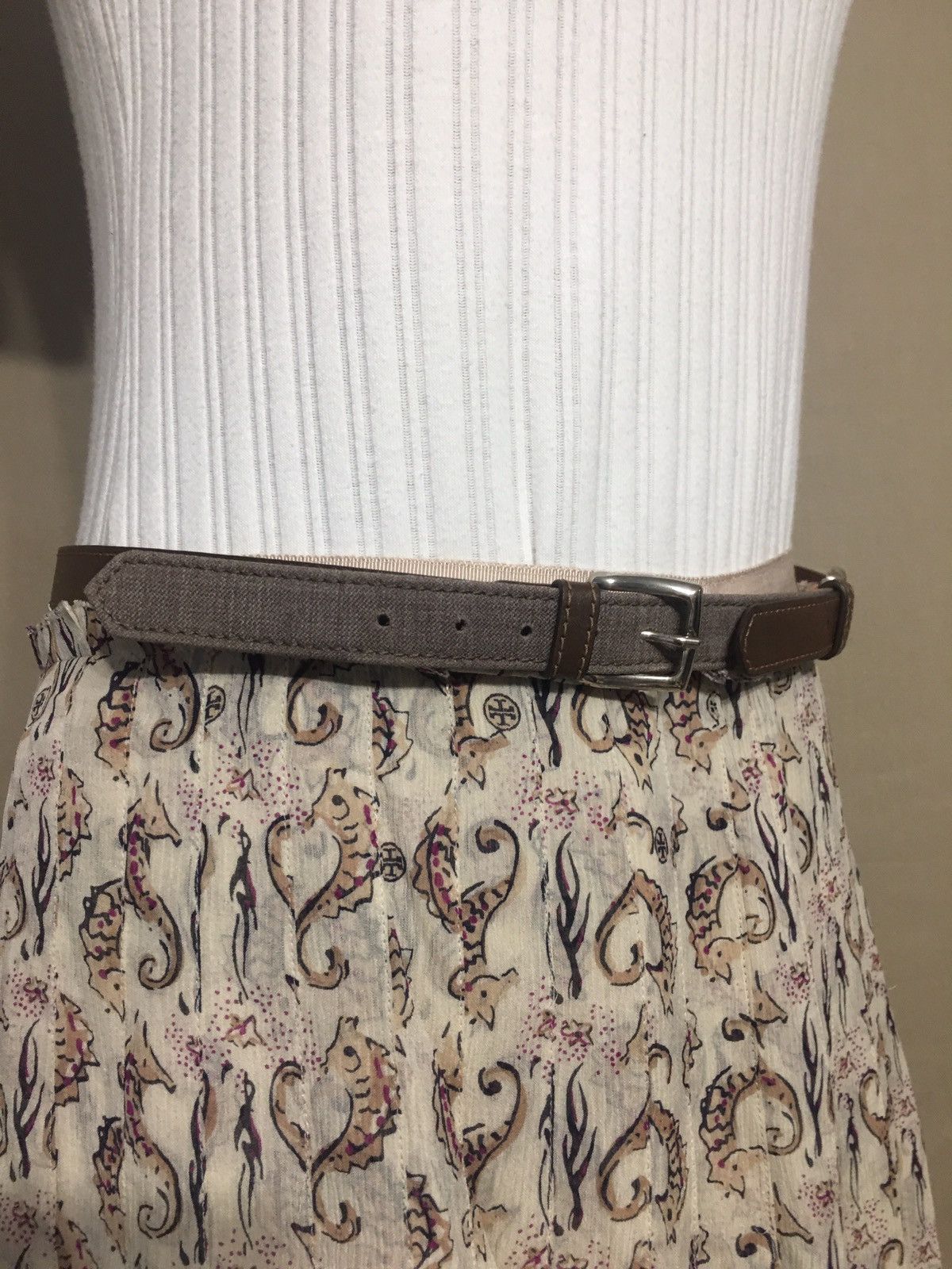 Fabiana Filippi Fabiana Filippi Designer Brown Leather Belt Size 44 Size ONE SIZE - 5 Thumbnail