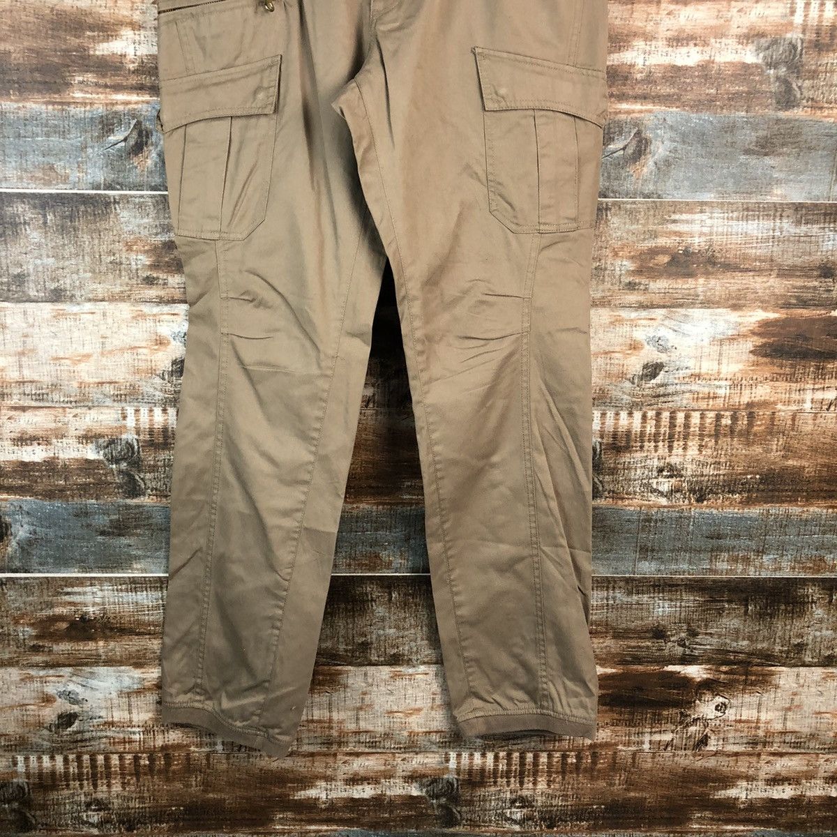 Japanese Brand TK Brown utility tactical Cargo Multipocket Pants #A2417 Size US 32 / EU 48 - 3 Thumbnail