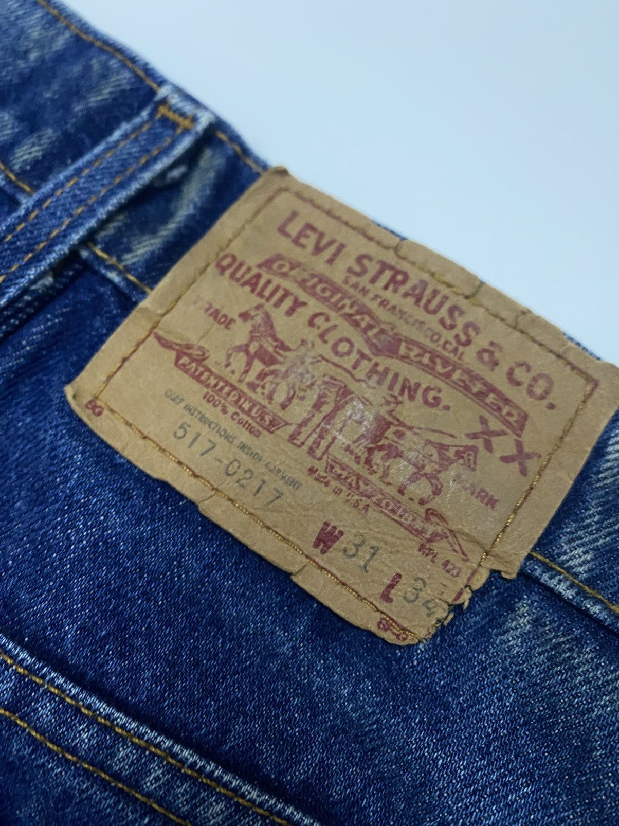 Levi's Rare Vintage 70s Levis 517 studd denim jeans Size US 32 / EU 48 - 10 Thumbnail