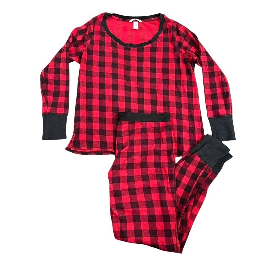 Victoria's Secret Victoria's Secret Plaid Thermal Pajama Set, Size L Size ONE SIZE - 1 Thumbnail