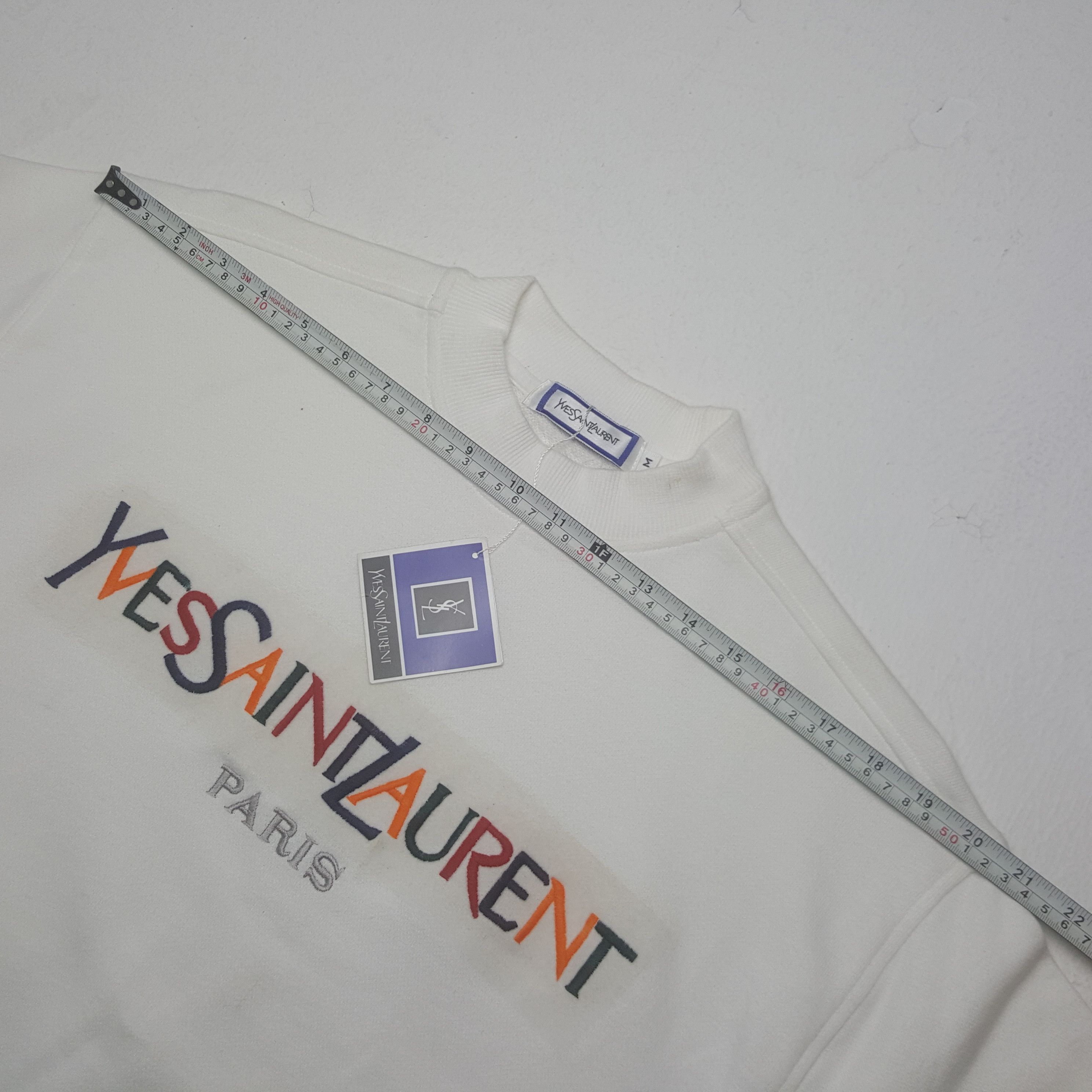 Vintage × Yves Saint Laurent Vintage Yves Saint Laurent Sweatshirt Size US M / EU 48-50 / 2 - 5 Thumbnail