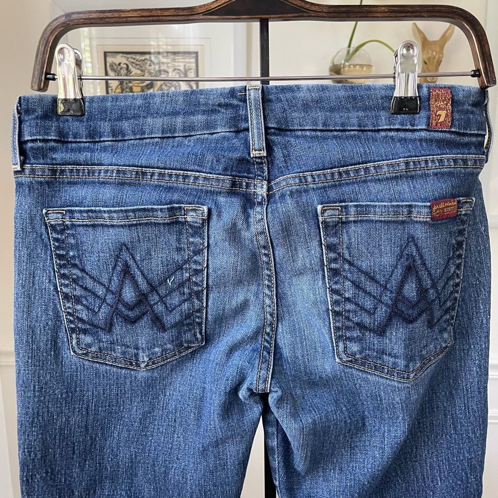 7 For All Mankind 7 For All Mankind A Pocket Bootcut Jeans 27 Size 27" / US 4 / IT 40 - 4 Thumbnail