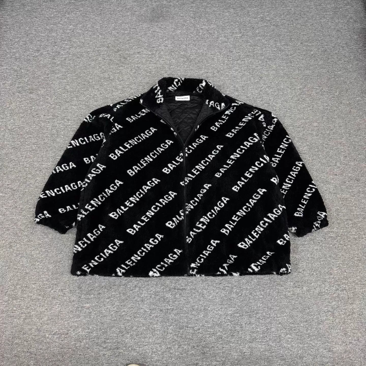 Balenciaga Balenciaga Teddy Zip Jacket Allover Print Size 34 Size XXS / US 00 / IT 34 - 1 Thumbnail