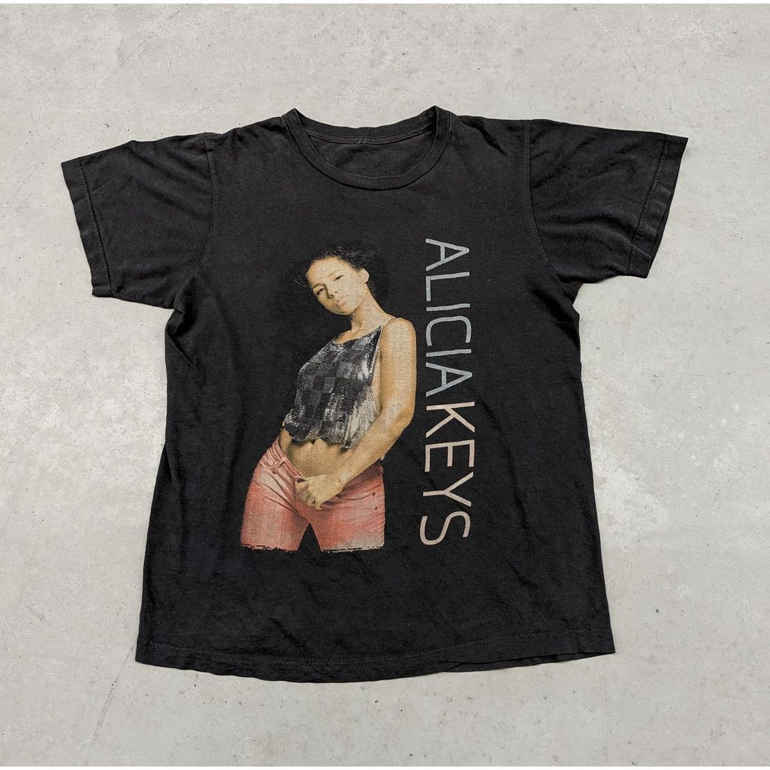 image of Band Tees x Hype 2008 Alicia Keys As I Am Concert Tour T-Shirt in Black, Men's (Size Medium)