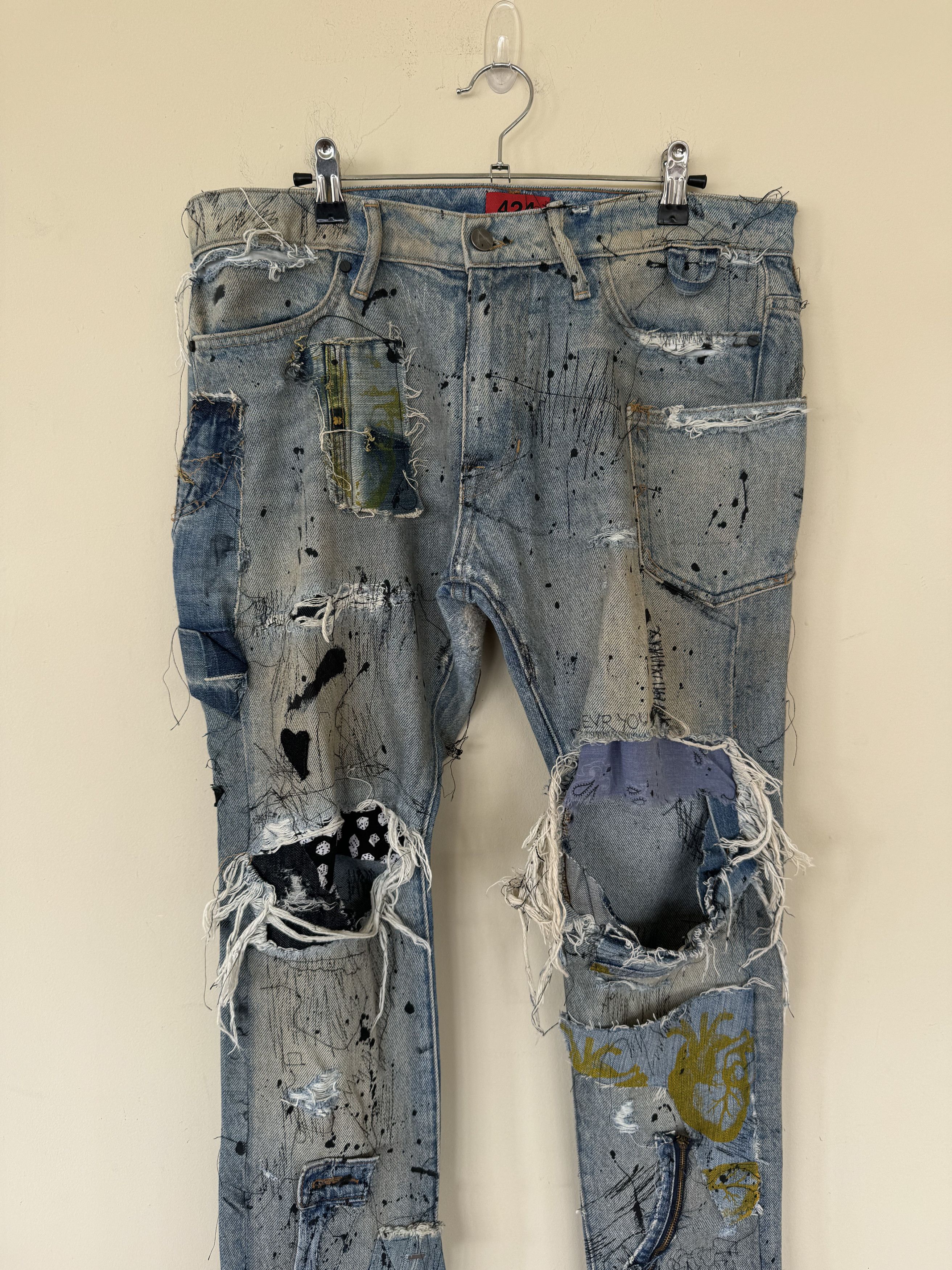 424 Ant Label x 424 Denim Size US 32 / EU 48 - 3 Thumbnail