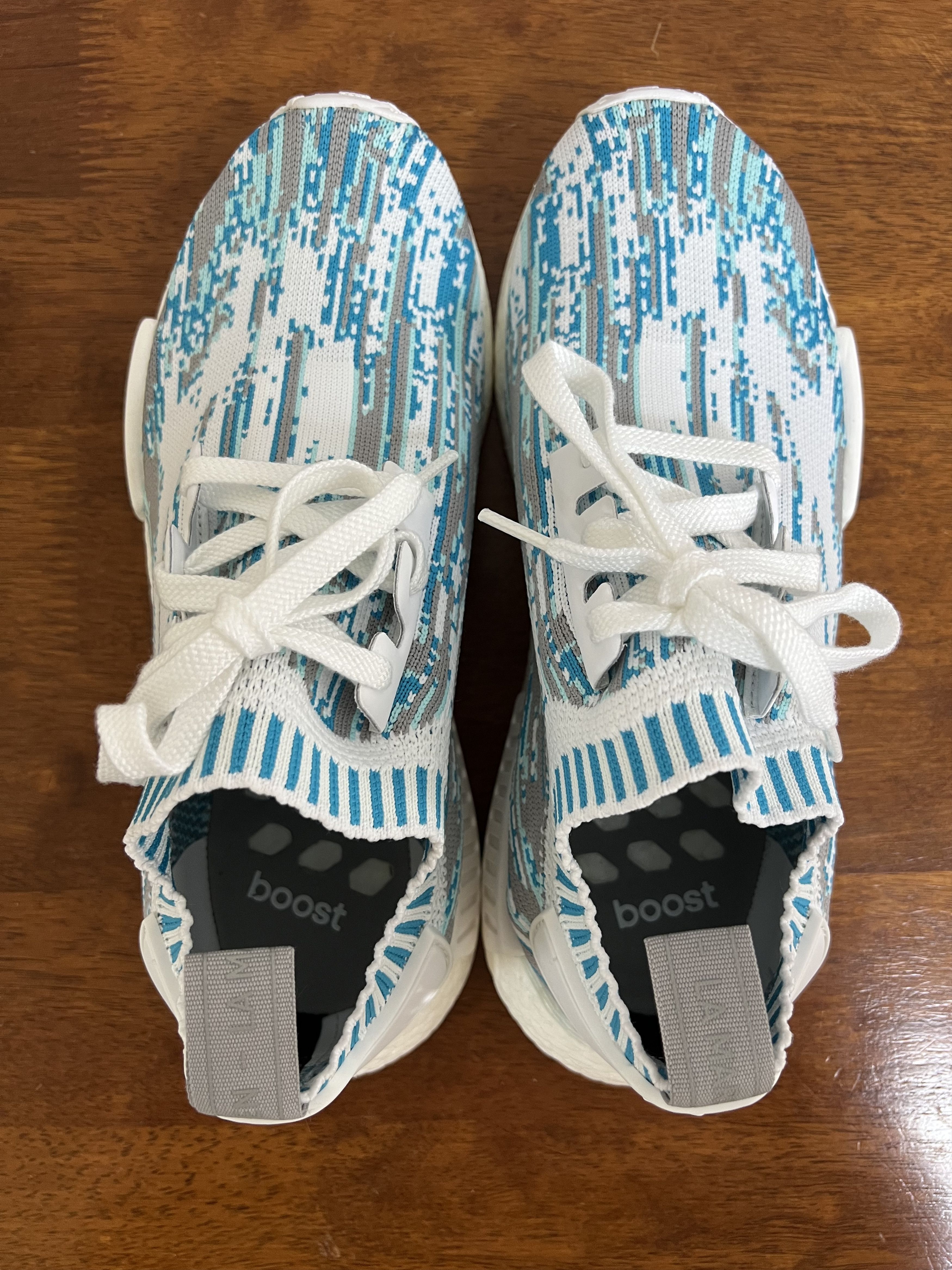Adidas × Sneakersnstuff 💚 2017 Sneakersnstuff x Adidas NMD R1 Datamosh Clear Aqua Size US 7 / EU 40 - 6 Thumbnail