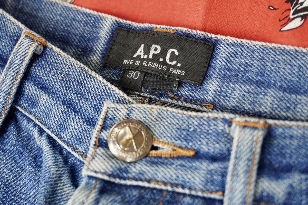 A.P.C. Vtg Apc jeans redline selvedge denim distressed grunge Size US 29 - 5 Thumbnail
