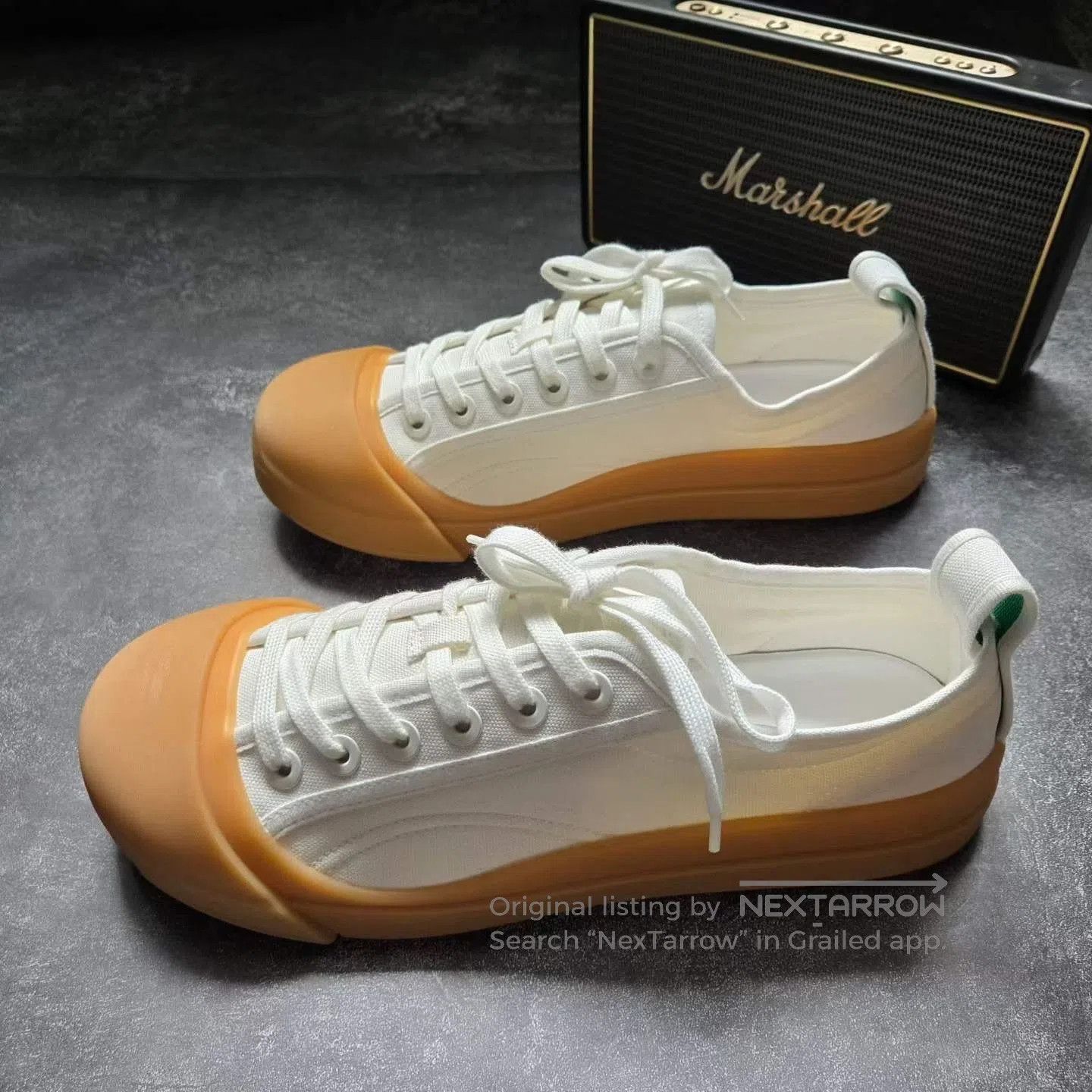 Bottega Veneta Bottega Veneta White Brown Chunky Toe Shoes. Size US 8 / EU 41 - 1 Thumbnail