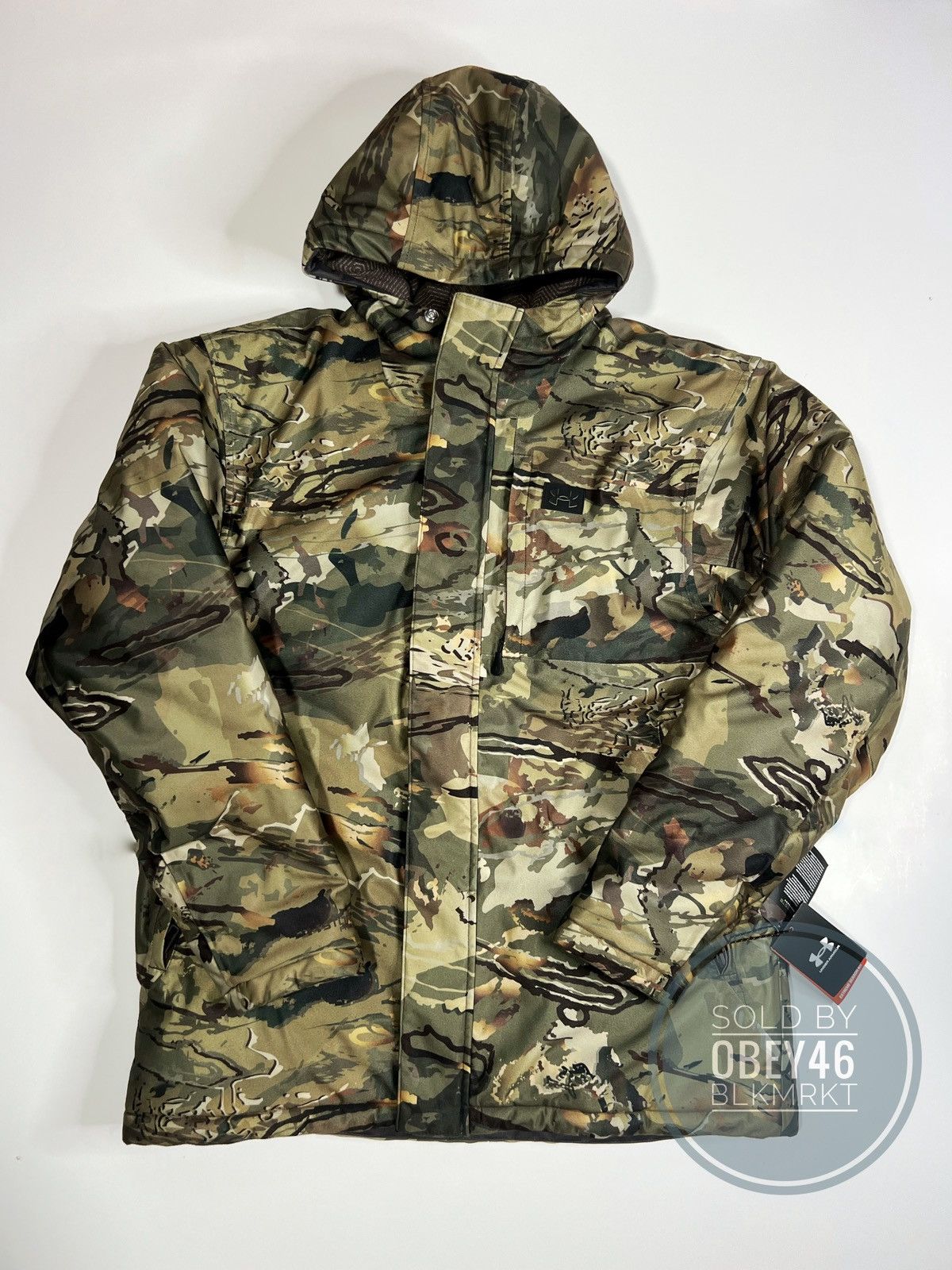 Under Armour UA Men's ColdGear® Deep Freeze Jacket Forest Camo/Timber M Size US M / EU 48-50 / 2 - 3 Thumbnail