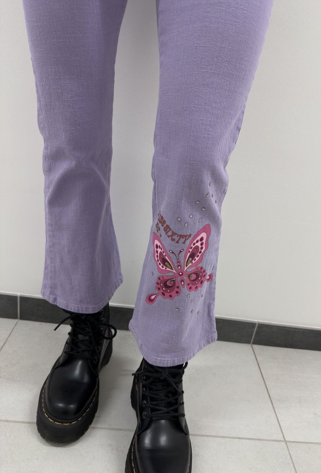 Miss Sixty Miss Sixty Shola Jeans Butterfly Y2K 2000's Cropped Capri Size 27" / US 4 / IT 40 - 7 Thumbnail