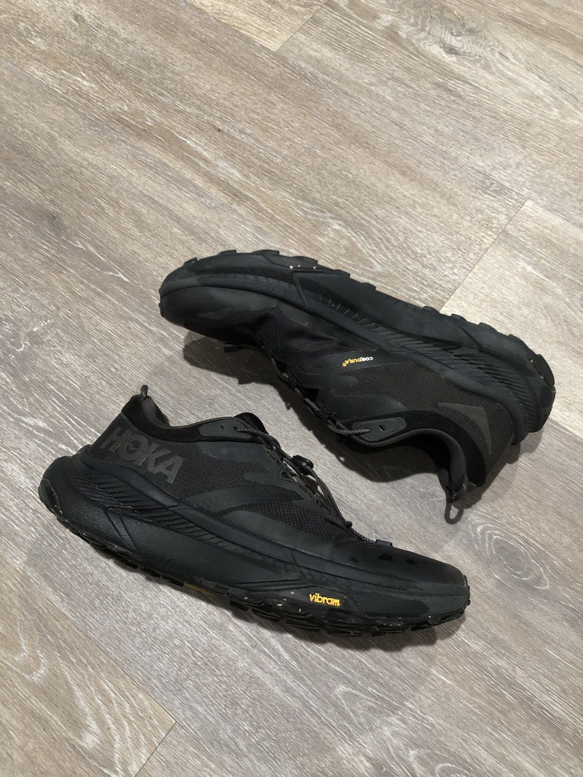 Hoka Hoka Shoes Mens Size 10 Black Transport GTX GORE-TEX Vibram Size US 10 / EU 43 - 2 Thumbnail
