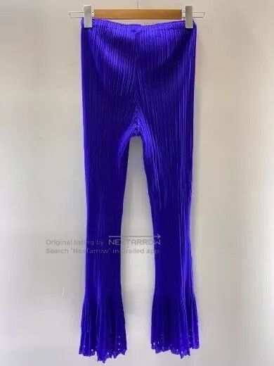 Issey Miyake Issey Miyake Purple Ruched Tassel Pants Size 25" / US 0 / IT 36 - 3 Thumbnail