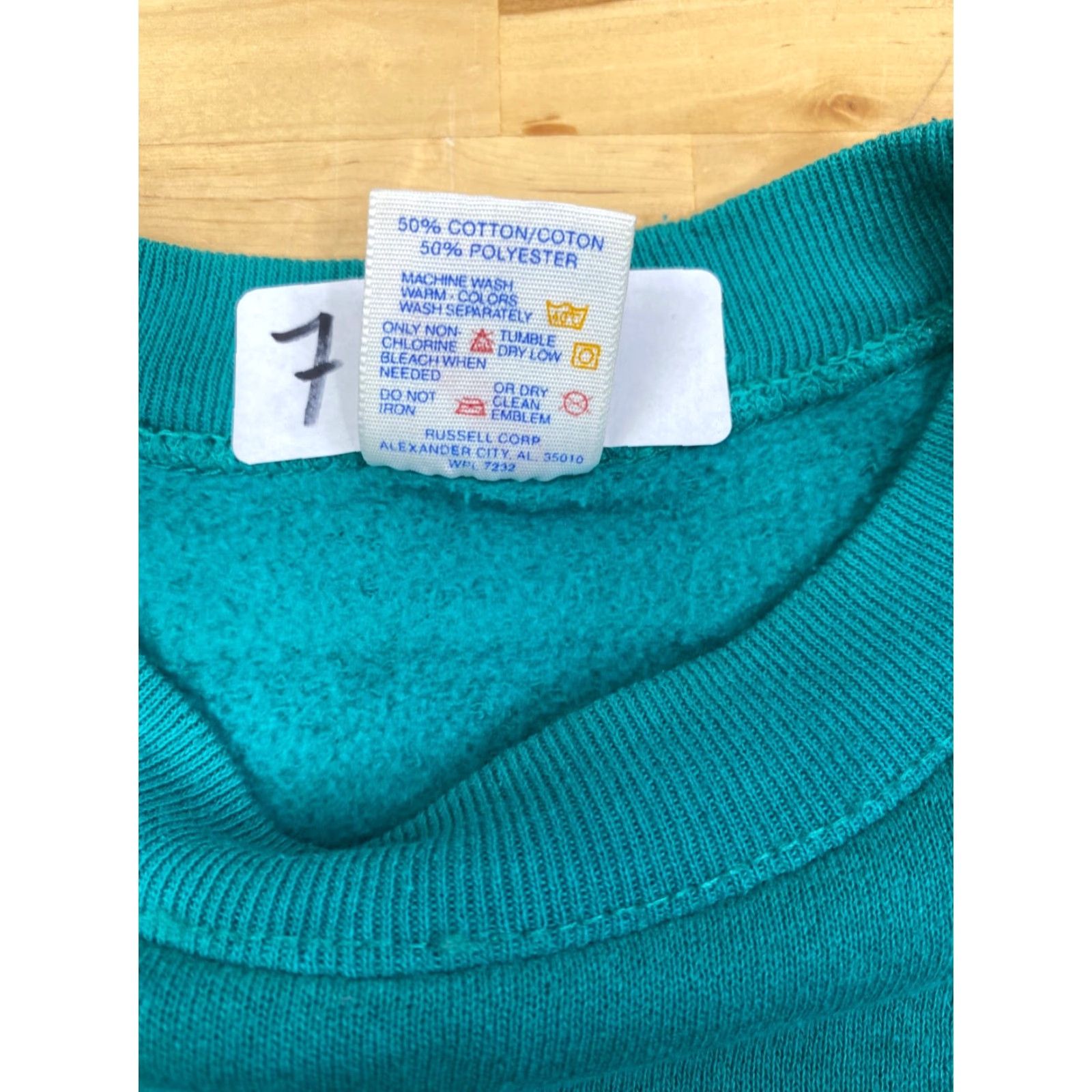 Jerzees VINTAGE Jerzees Pullover Sweater Men L Green Beach USA 7149 Graphic Print Casual Jersey Crew Neck Pullover Size US L / EU 52-54 / 3 - 4 Thumbnail