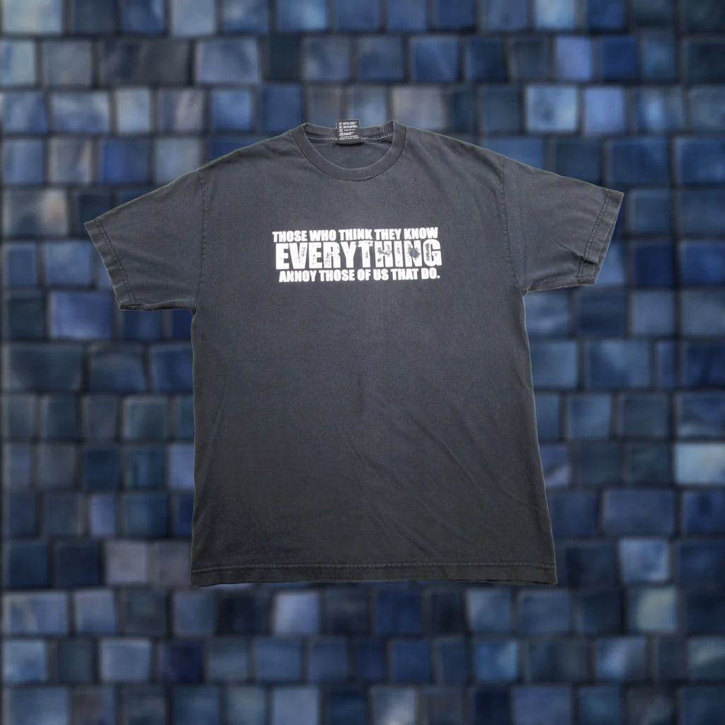 Vintage VINTAGE Top Heavy Tee Shirt Adult Mens XL Black Cotton Short Sleeve Crew Neck 90s Skateboarding Grunge, Size XL Size US XL / EU 56 / 4 - 1 Thumbnail