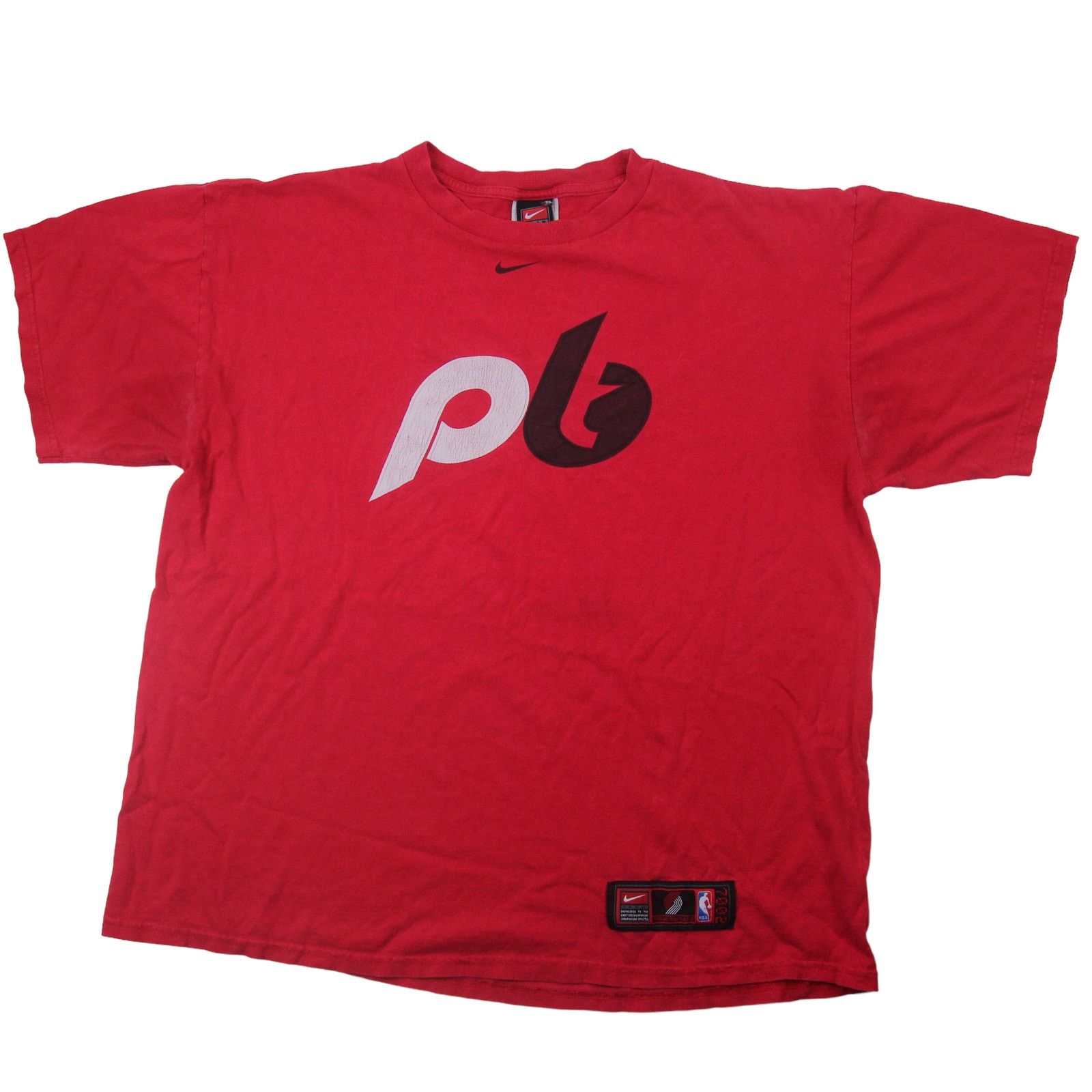 Nike × Vintage Vintage Nike Portland Blazers Spellout Graphic T Shirt Size US L / EU 52-54 / 3 - 1 Thumbnail