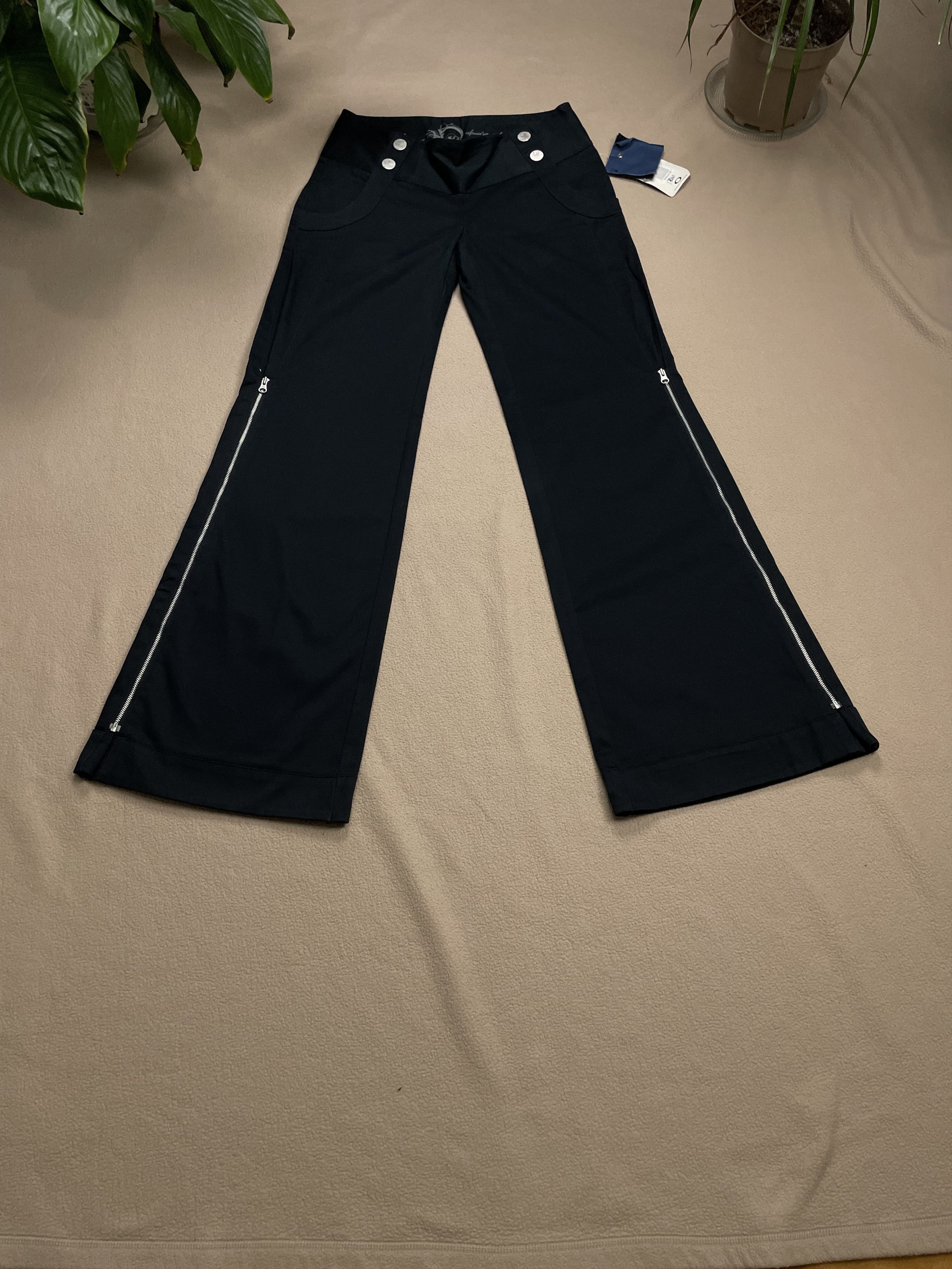 Japanese Brand × Oakley Oakley Rare Archive Flared Pants Zip Leg Y2k 2009 Sample Size 27" / US 4 / IT 40 - 1 Thumbnail
