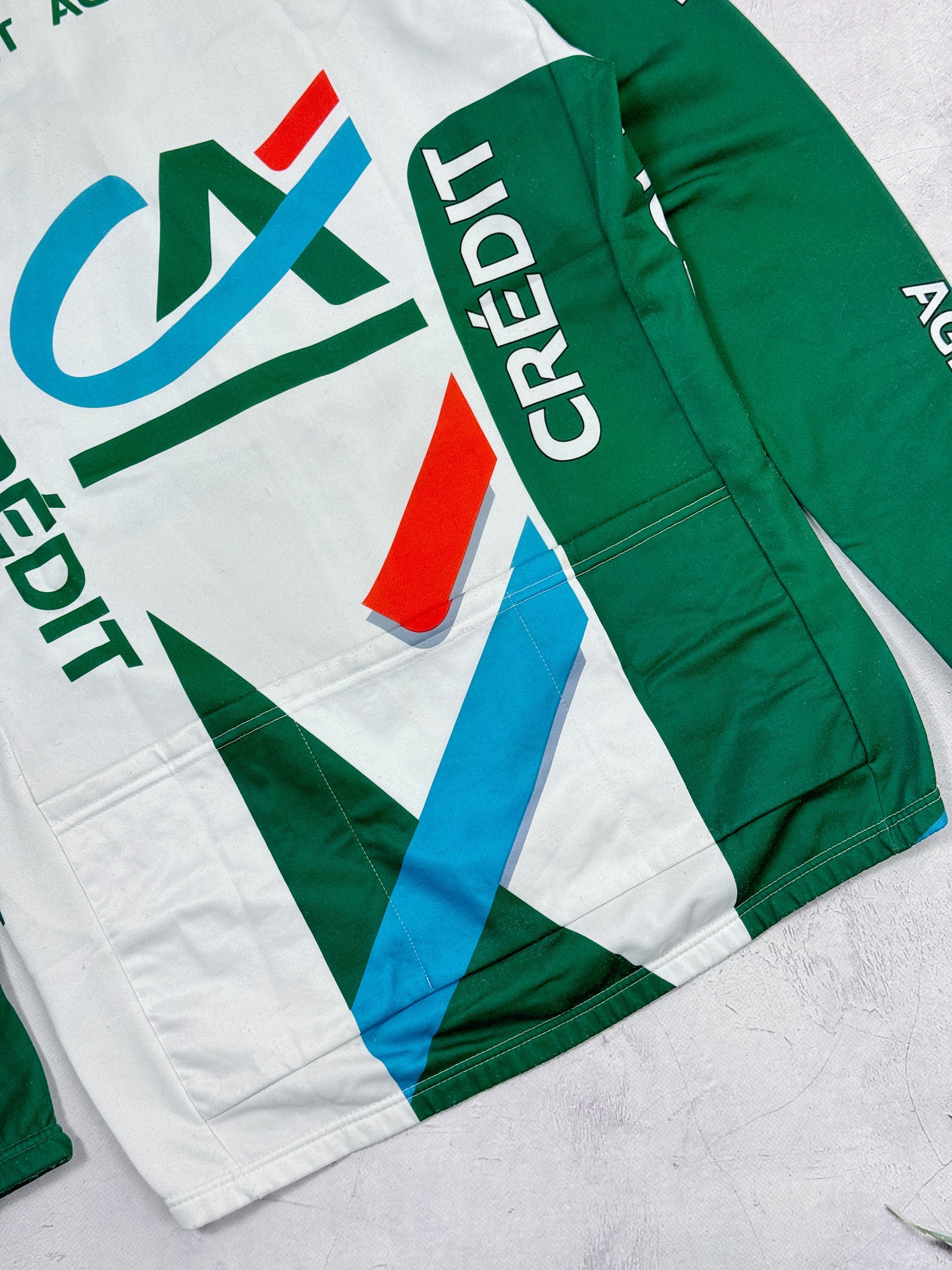 Vintage Vintage Nalini Cycling Jersey Eddy Merckx Credit Agricole LS Size US XL / EU 56 / 4 - 14 Thumbnail