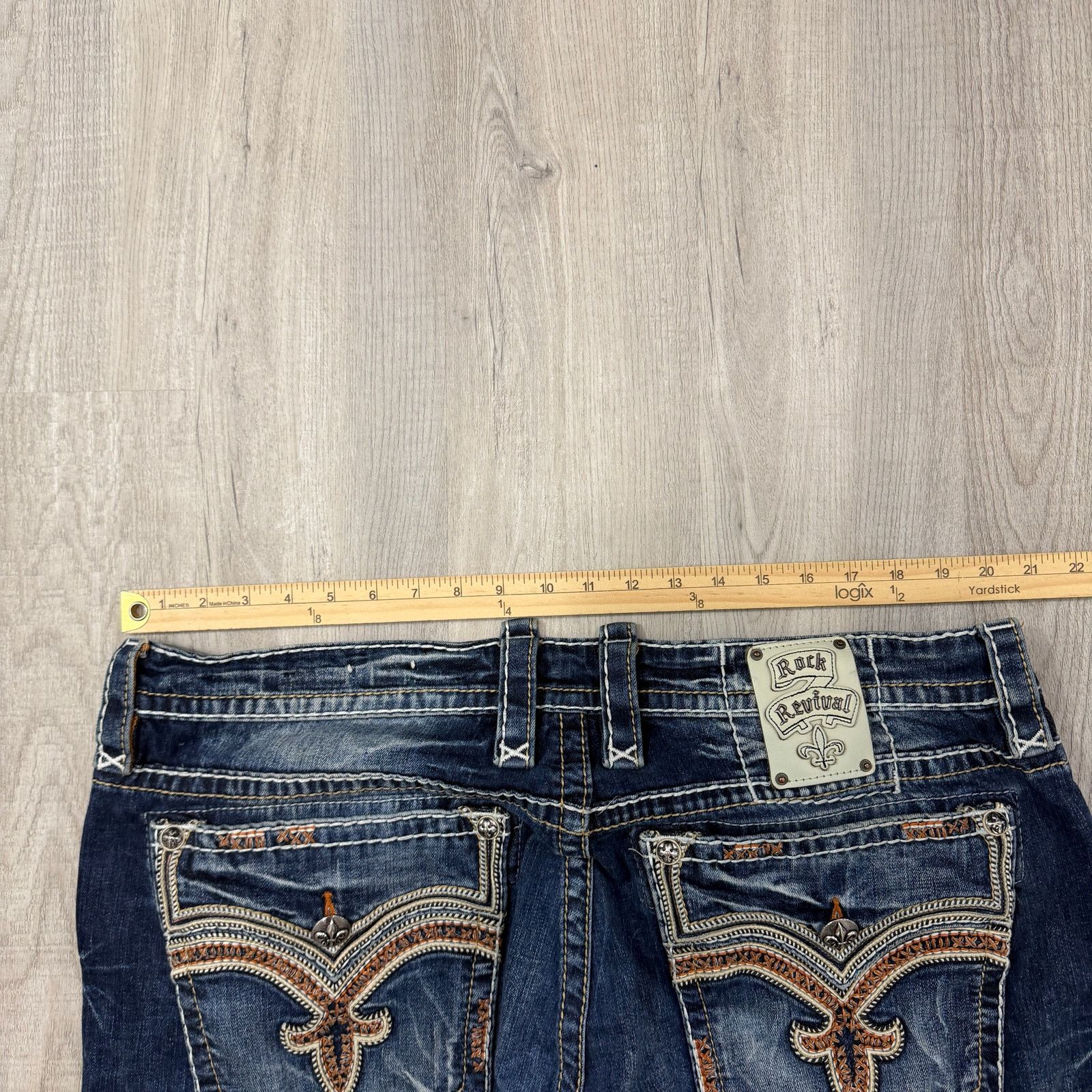 Rock Revival Rock Revival Remy Relaxed Straight Jeans 40 (Fits 40x32) Size US 40 / EU 56 - 13 Thumbnail