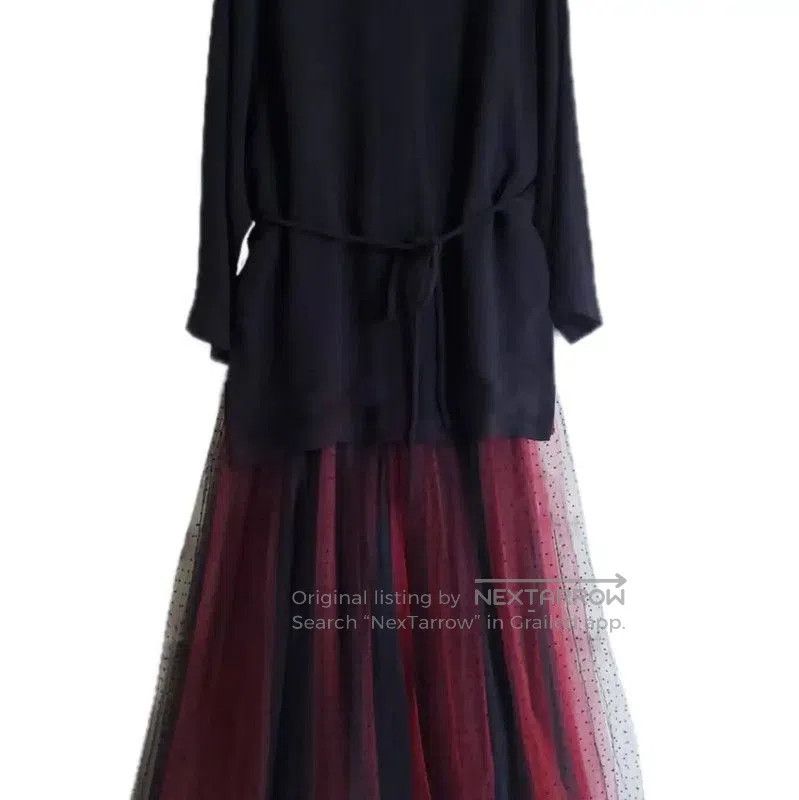 Dior Dior Black Polka Dot Midi Skirt for Women . Size 23" - 3 Thumbnail