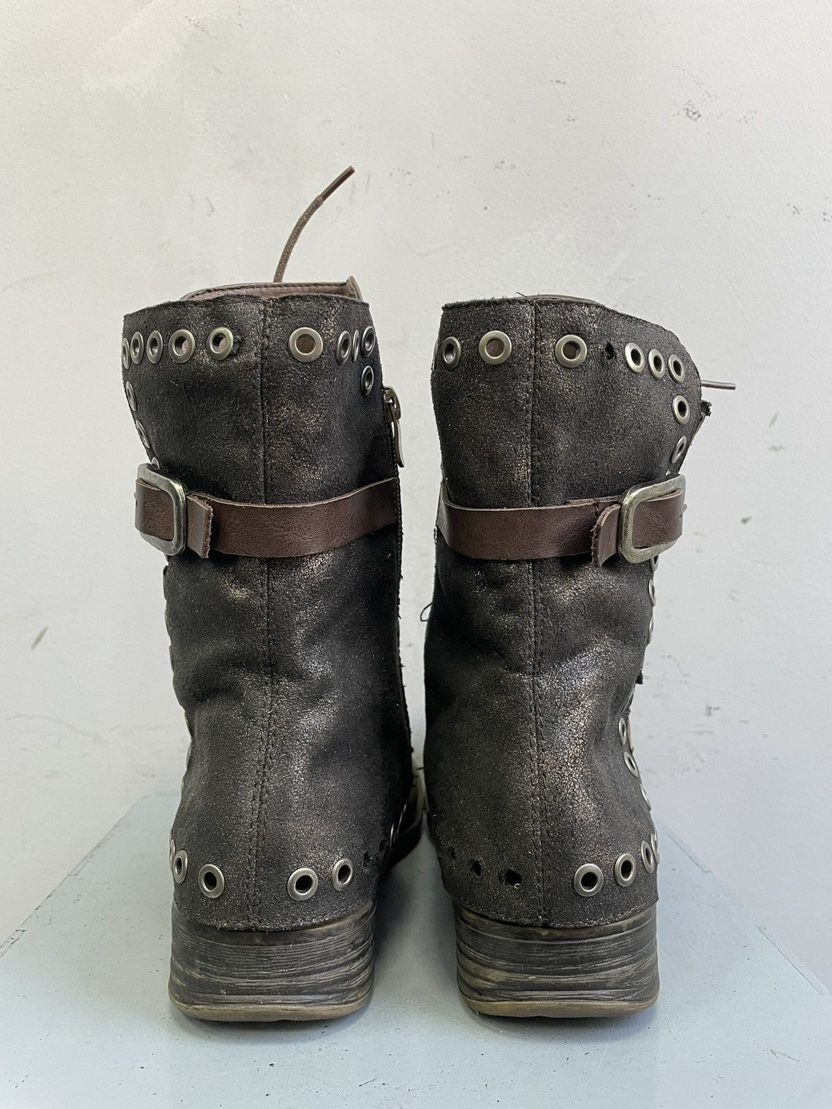 If Six Was Nine Ankle moto guidi style leather boots A.S. 98 boota 90s Size US 7.5 / EU 40-41 - 9 Thumbnail