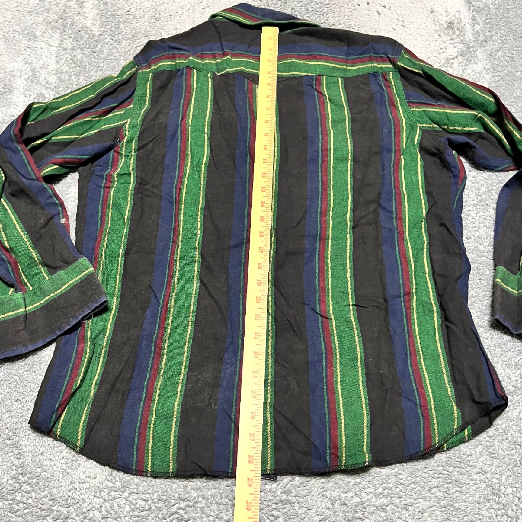 Wrangler VINTAGE Wrangler Shirt Western Pearl Snap Plaid Flannel Long Sleeve Mens XL Green Size US XL / EU 56 / 4 - 8 Thumbnail