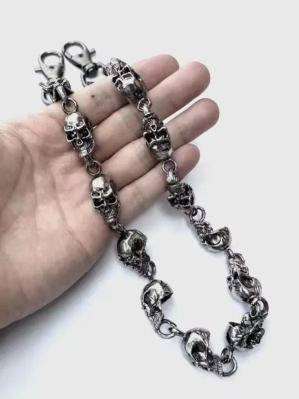 VIBE Retro Goth Skull Wallet Jeans Chain Size ONE SIZE - 5 Thumbnail