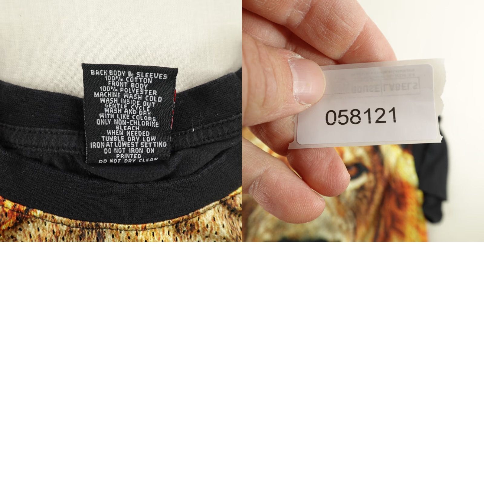 Vintage VINTAGE Lot 29 Shirt Men 3XL Crew Neck Brown Black Lion Graphic Print AOP Tee Vintage Lion Animals 90s 00s Mens Size US XXL / EU 58 / 5 - 8 Thumbnail