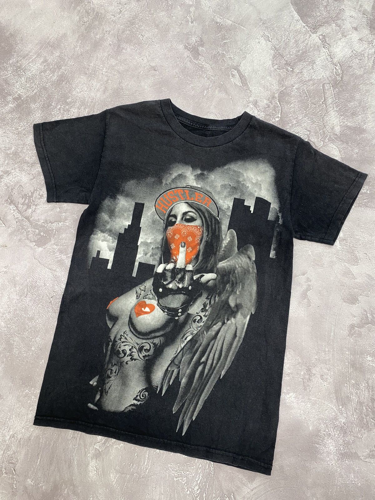 Japanese Brand Vintage Hustler Naked Girl Tee Size US S / EU 44-46 / 1 - 2 Thumbnail