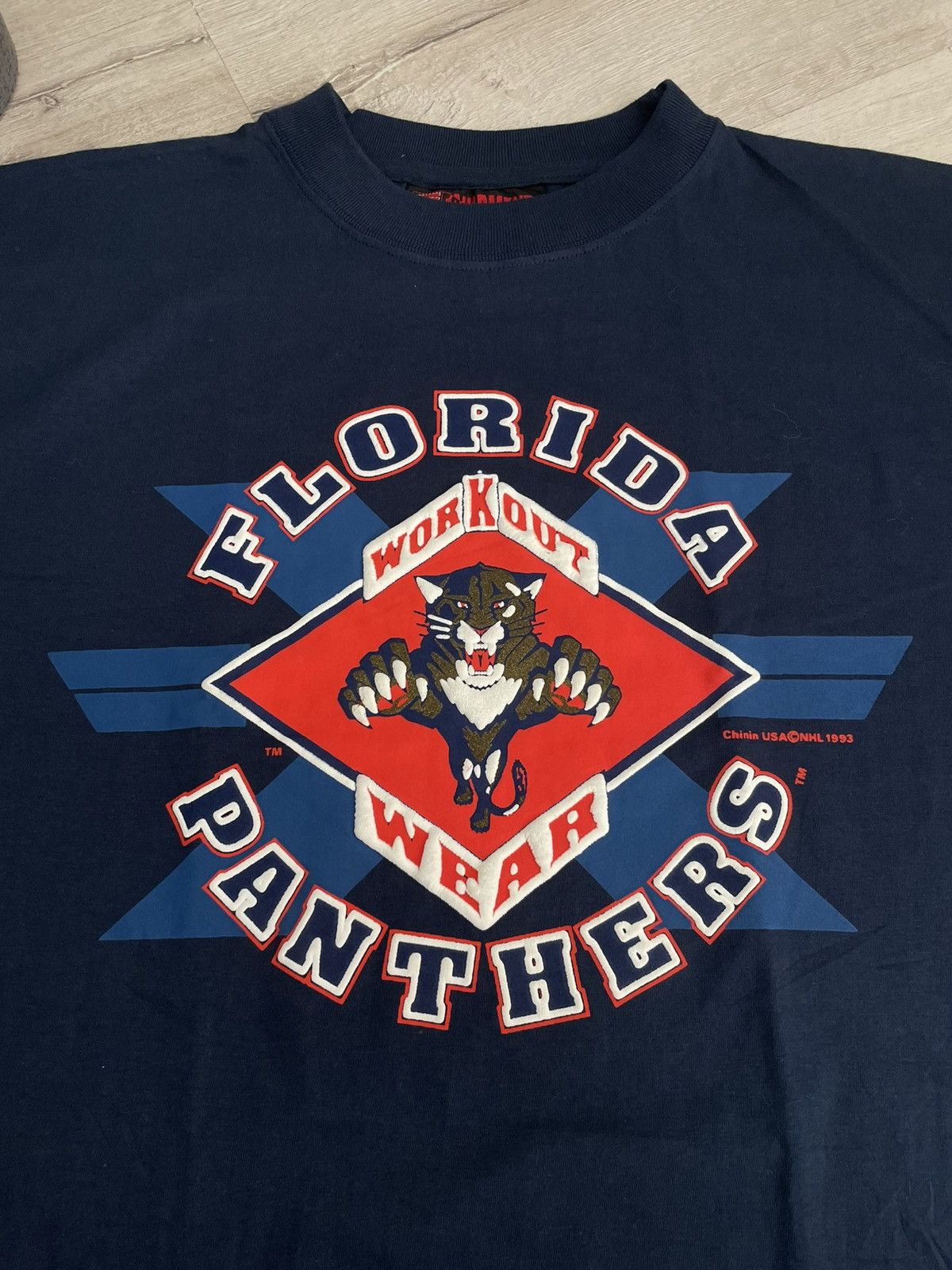 NHL × Vintage Vintage 1993 NHL Florida Panthers Workout Wear Chinin Hockey Size US L / EU 52-54 / 3 - 5 Thumbnail