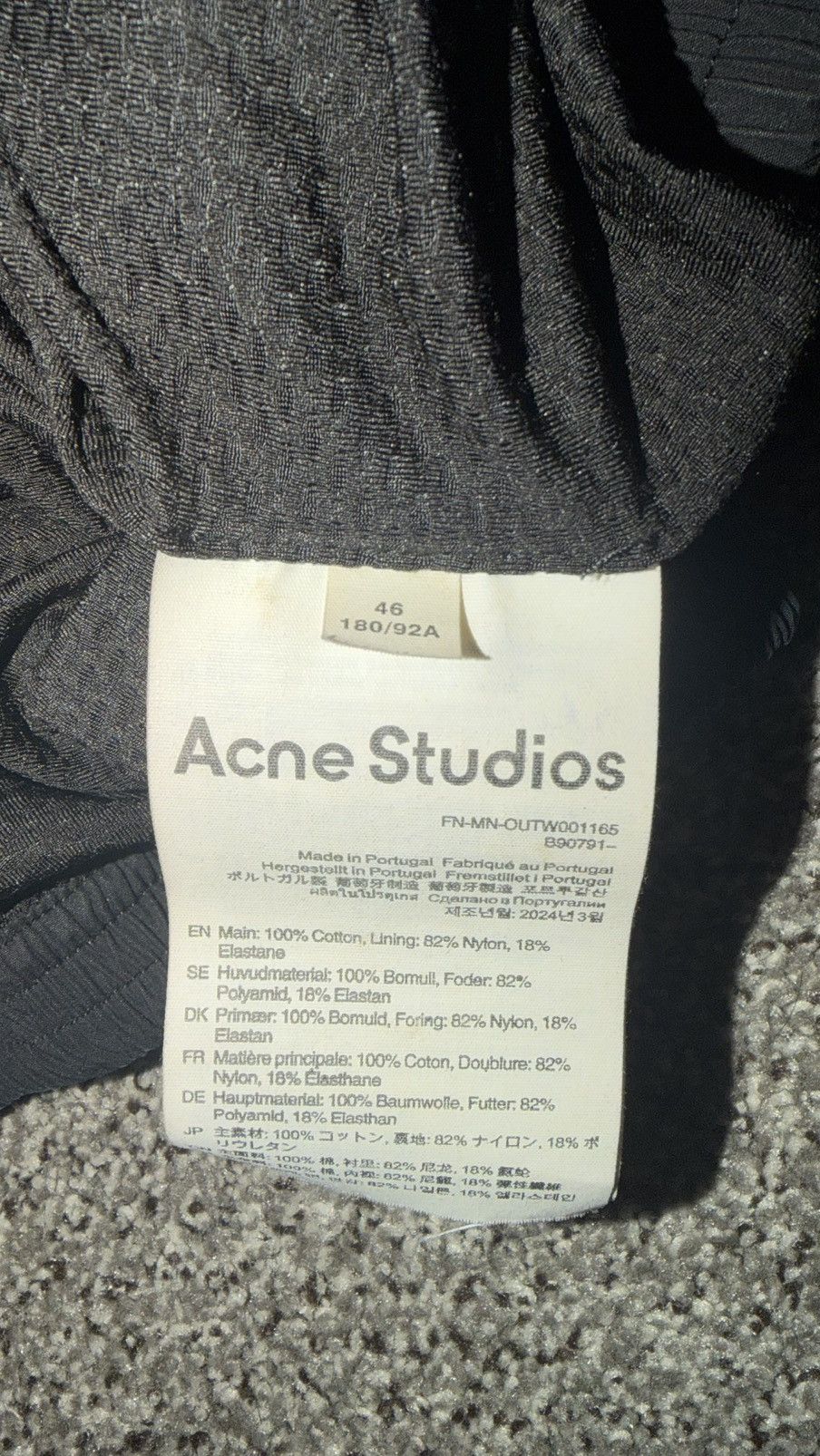 Acne Studios Acne Studious Washed Logo Zipper Jacket Size US S / EU 44-46 / 1 - 4 Thumbnail