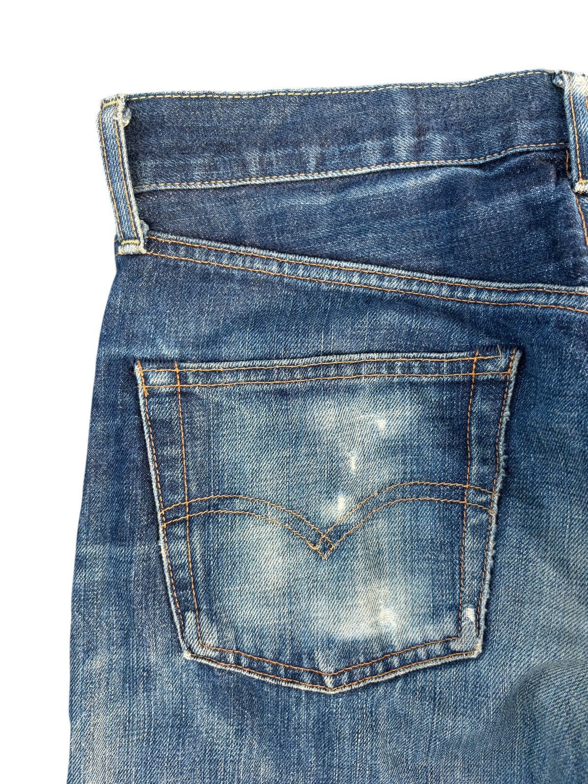 Levi's TRASHER LEVI'S BIG E 502 FADED SELVEDGE DISTRESSED DENIM Size US 30 / EU 46 - 14 Thumbnail