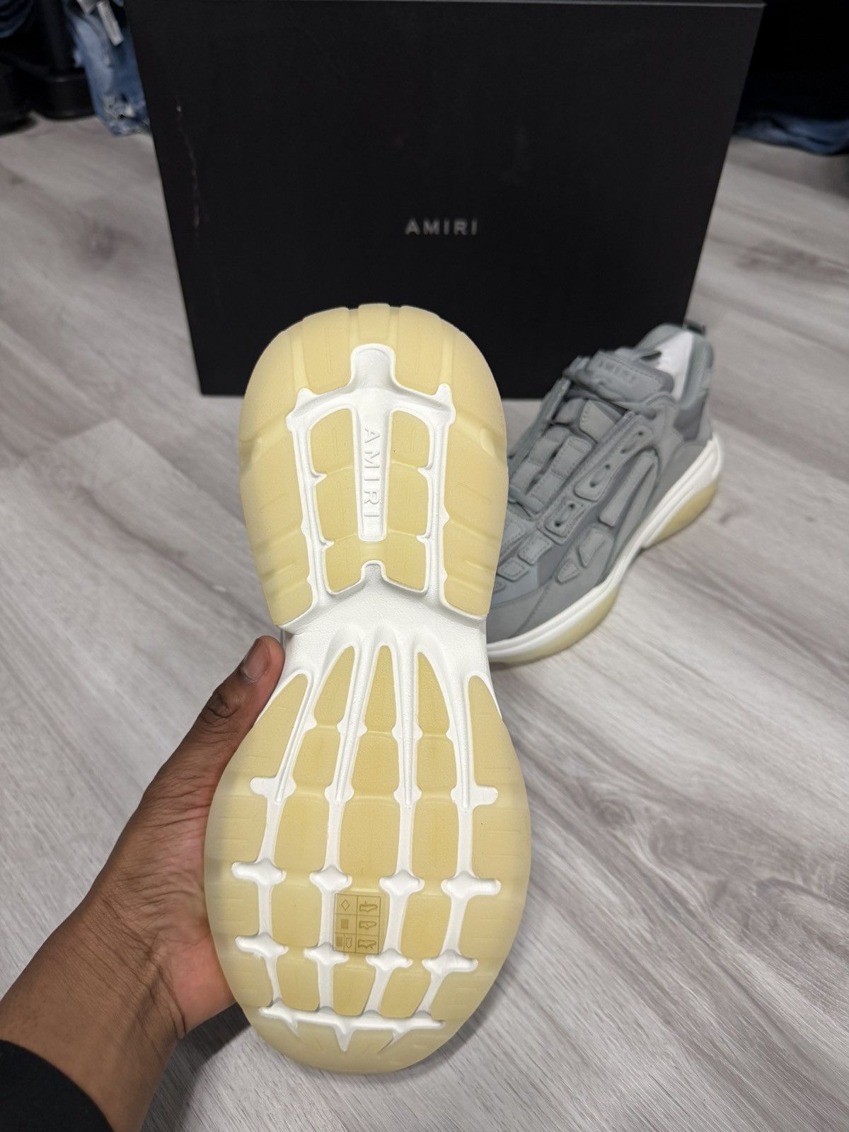 Amiri Amiri Bone Runner Grey Sneakers Size US 9 / EU 42 - 3 Thumbnail