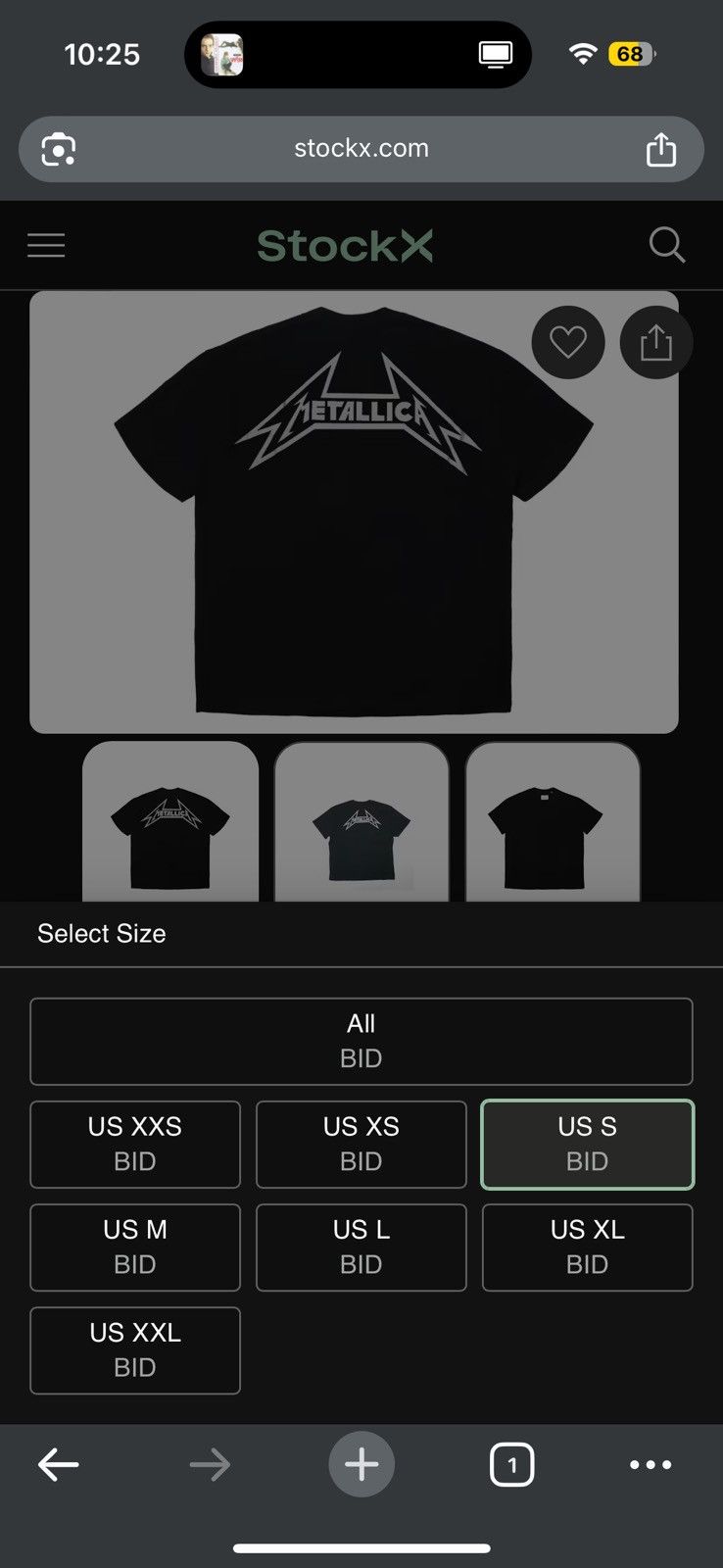 Fear of God Fear of God Collection Two Metallica Boxy Tee SZ MED Black🔥 Size US M / EU 48-50 / 2 - 10 Thumbnail