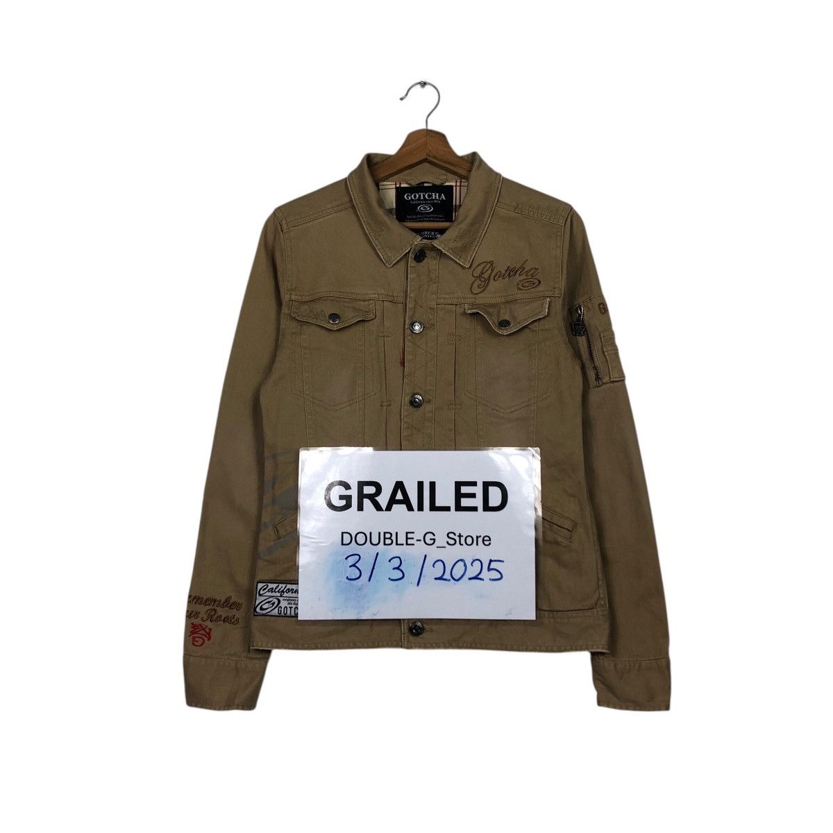 Japanese Brand 📌Vintage Biker Jacket Gotcha Punk Design Style Size US S / EU 44-46 / 1 - 1 Thumbnail