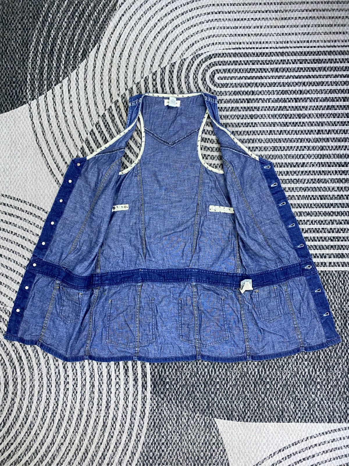 Diesel Vintage Diesel Blue Denim Button Down Dress Style Size XS / US 0-2 / IT 36-38 - 5 Thumbnail
