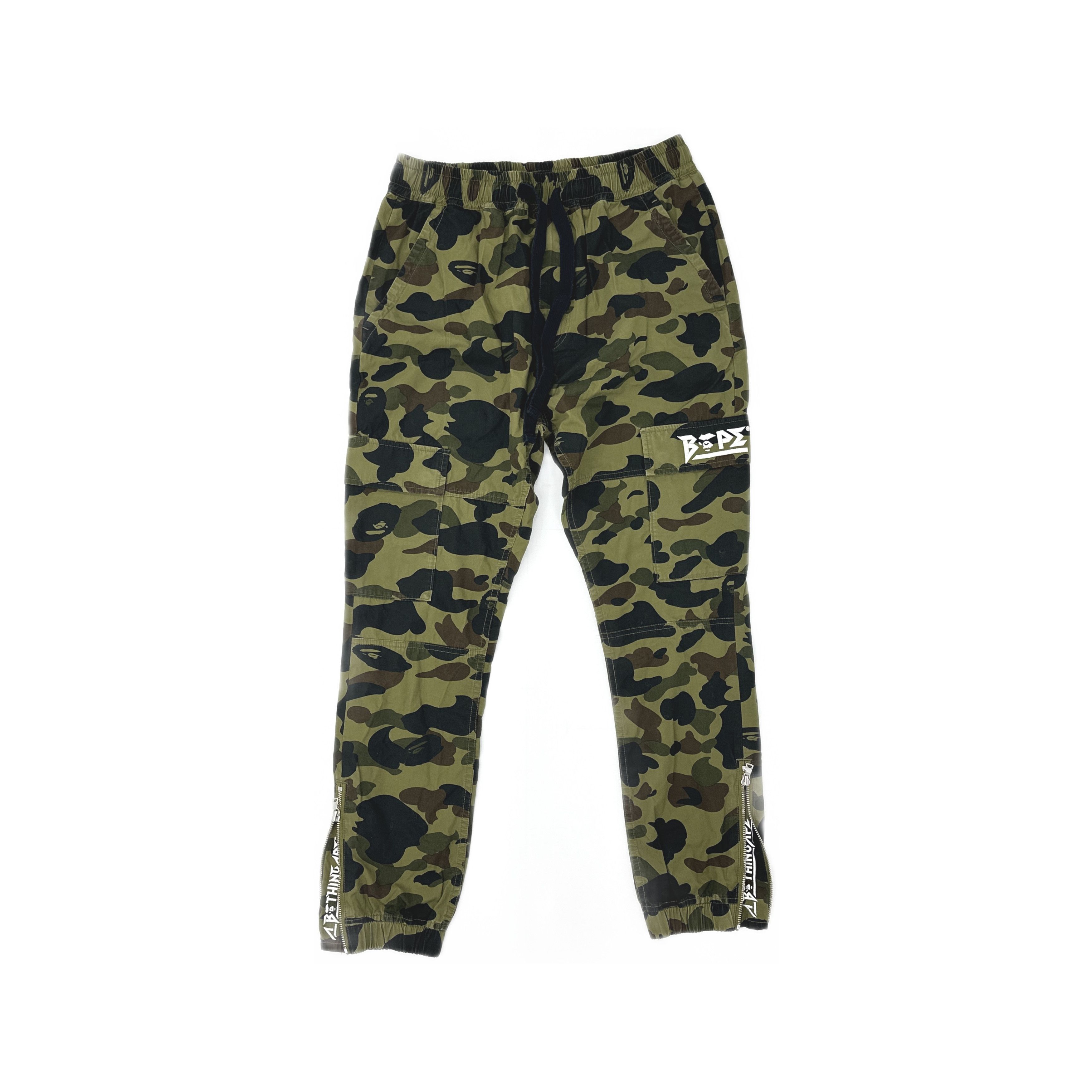 Bape A BATHING APE Camo Cargo Joggers Size M Size US 32 / EU 48 - 1 Thumbnail