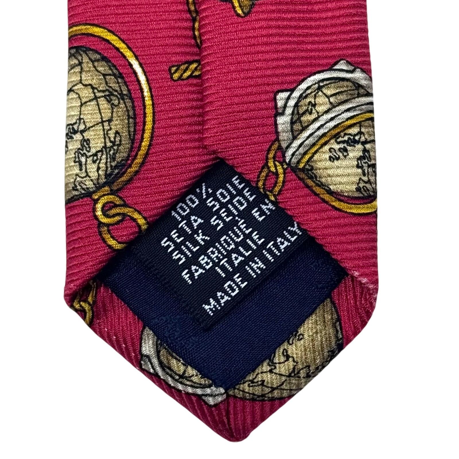 Chanel Chanel Globe Pattern Tie Size ONE SIZE - 7 Thumbnail