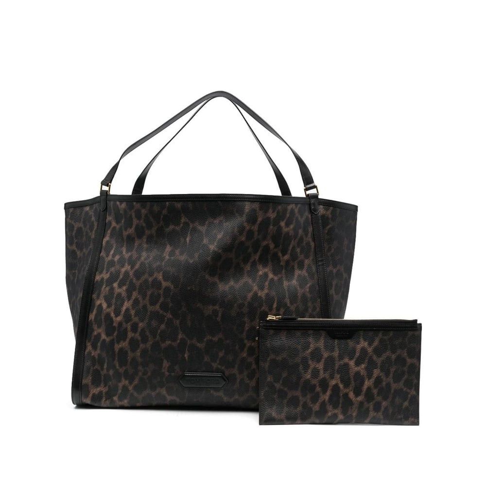Tom Ford o1loc1c0724 Size: OS / Leather Leopard Travel Bag in Leopard Size ONE SIZE - 1 Thumbnail